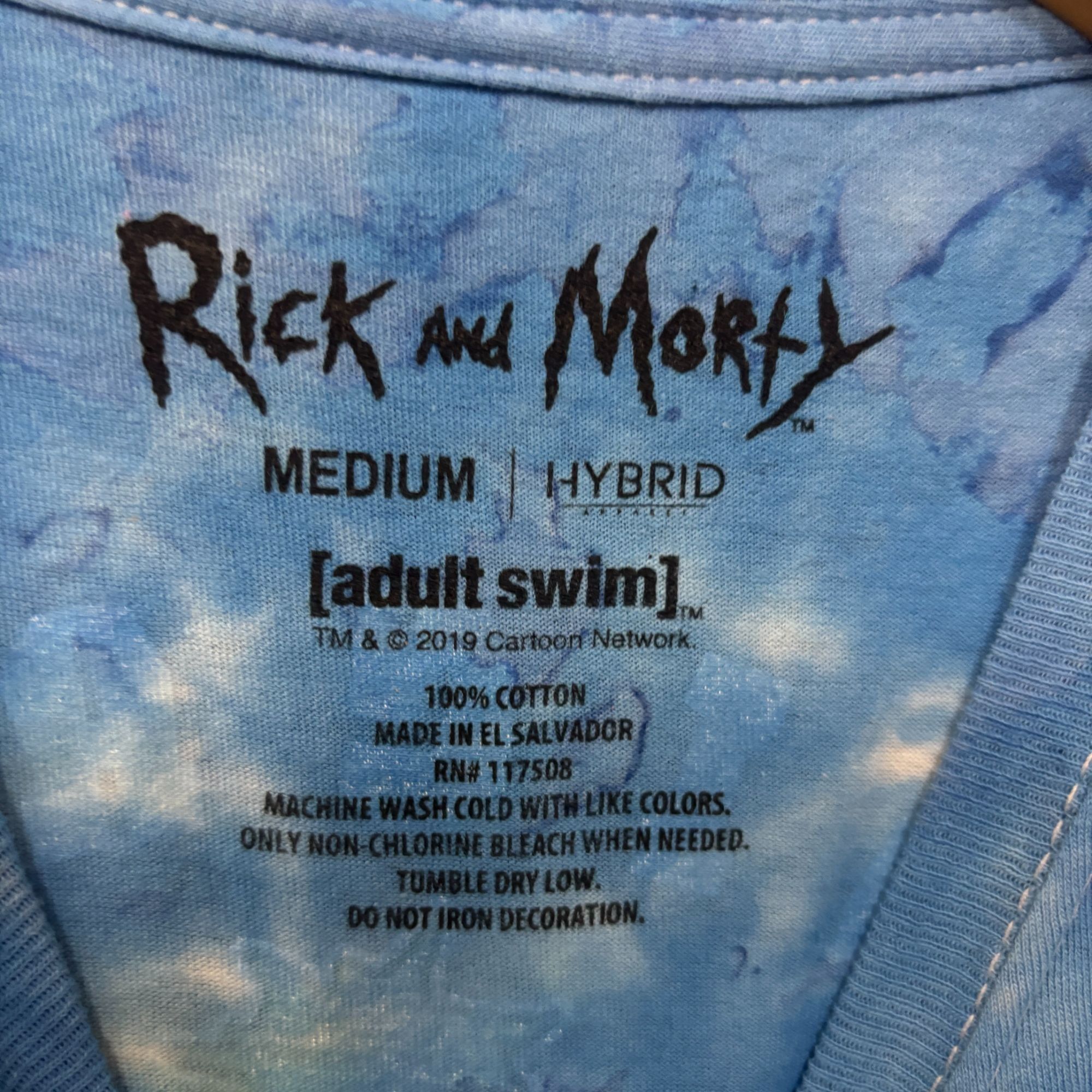 Nickelodeon Rick and Morty Vindicators Team tie dye T-shirt size medium Size US M / EU 48-50 / 2 - 6 Thumbnail