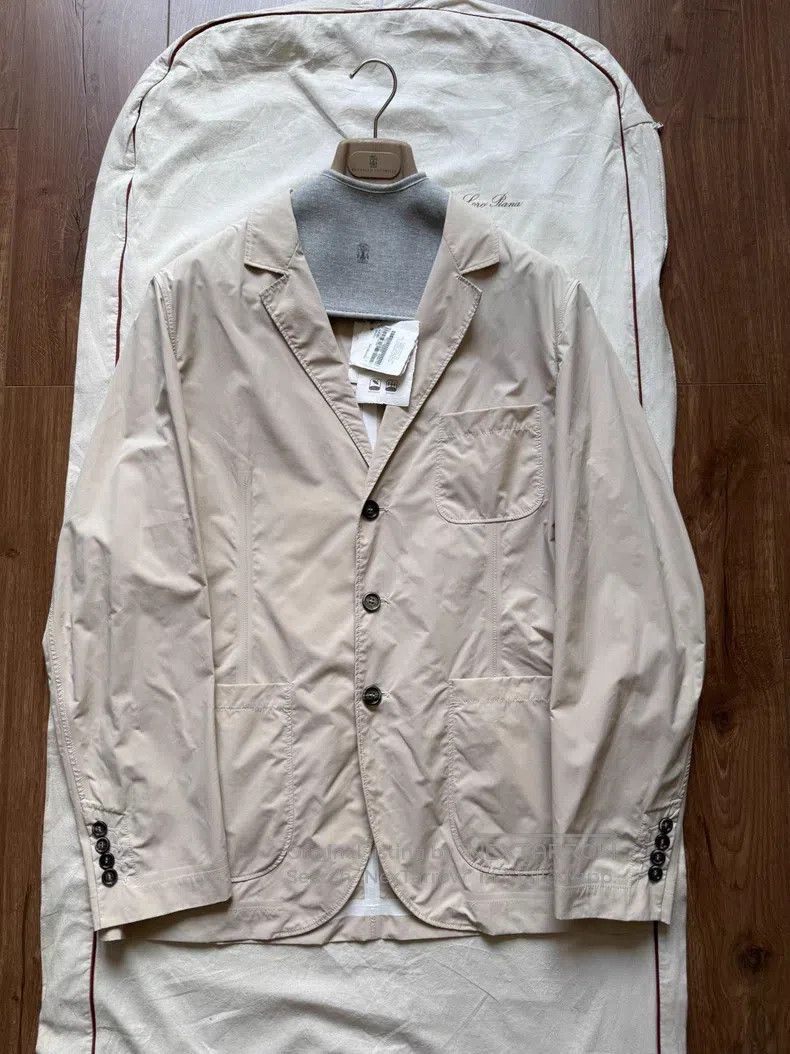 Brunello Cucinelli Brunello Cucinelli 24 Spring-Summer Tech Fabric Blazer Jac Size US M / EU 48-50 / 2 - 1 Thumbnail
