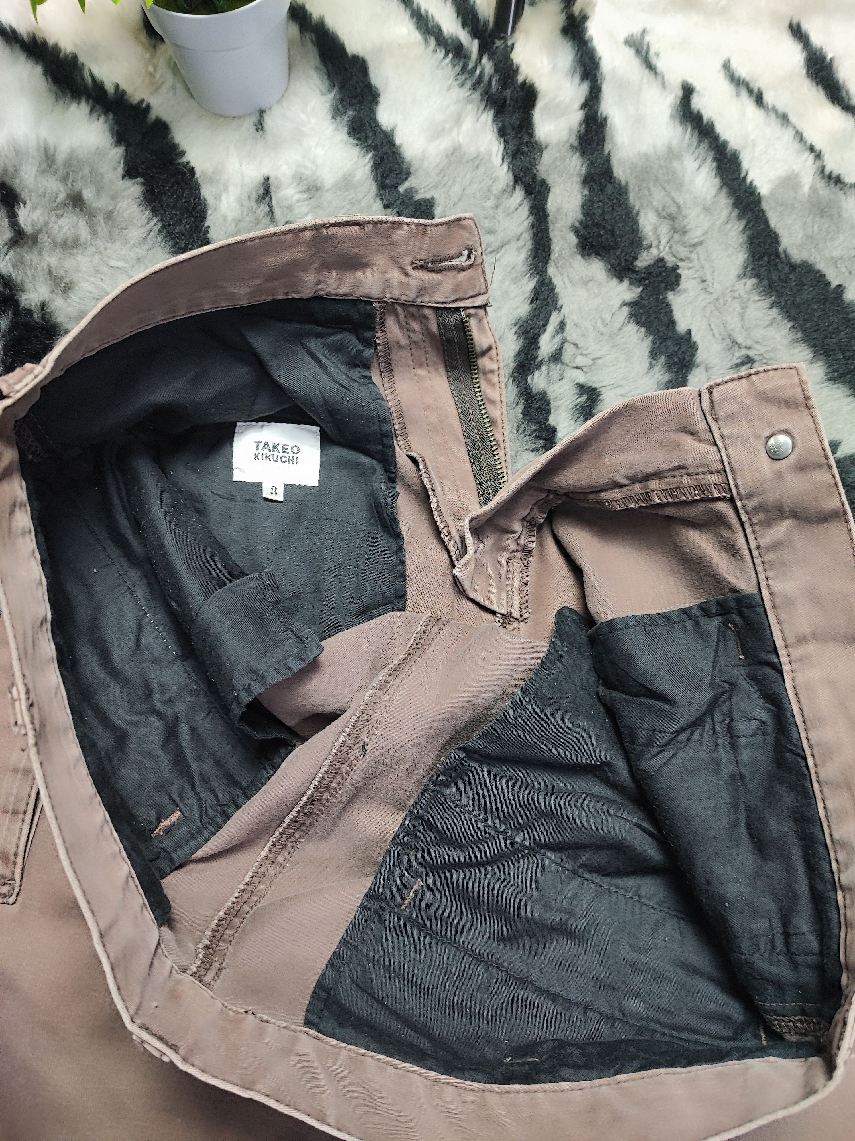 Eternal × OVER THE STRiPES × Takeo Kikuchi Takeo Kikuchi HICKORY Striped Cargo Pants ziper Pocket Size US 31 - 13 Thumbnail