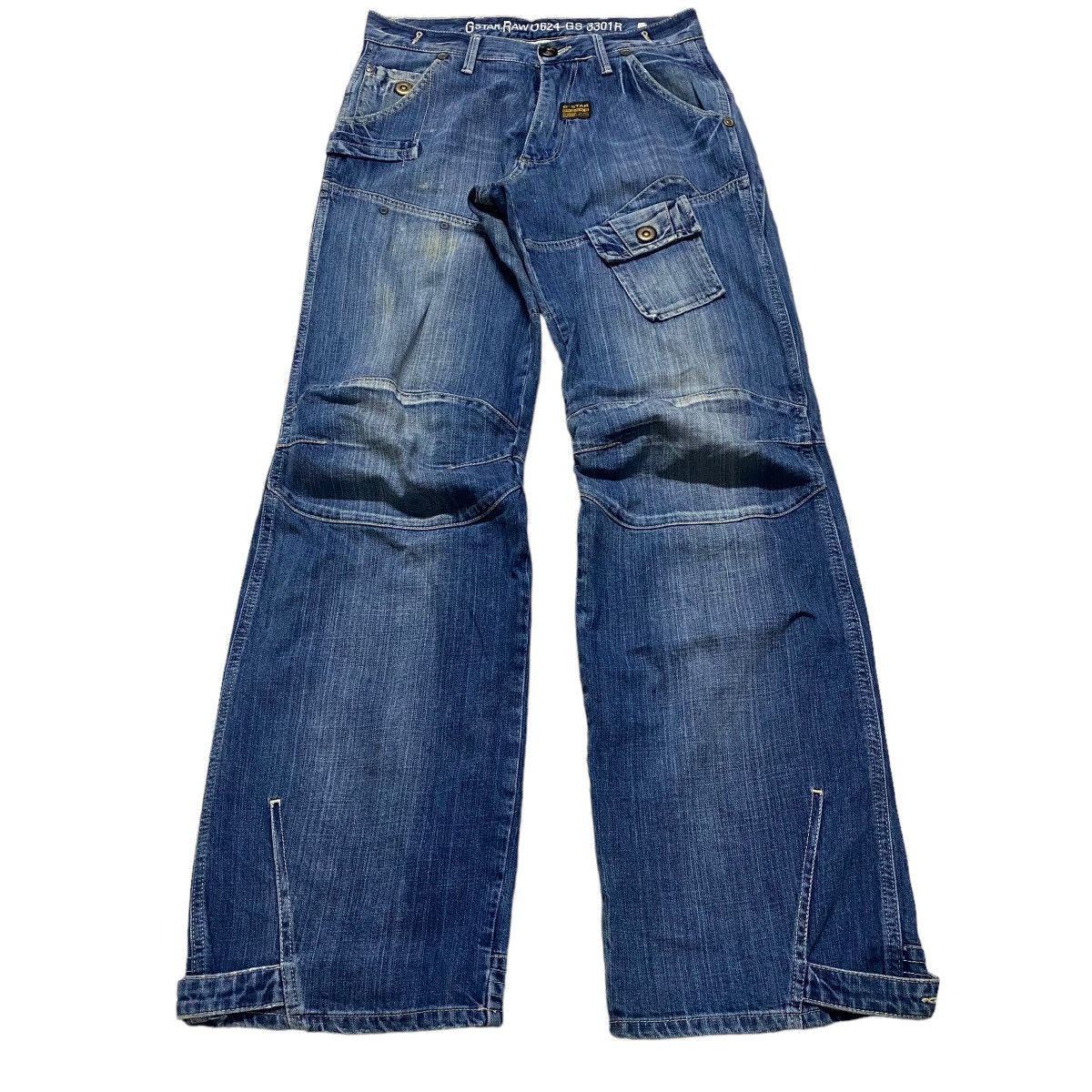 image of G Star Raw x Vintage Raff Elwood Loose Denim Jeans Gstar Raw in Blue, Men's (Size 30)