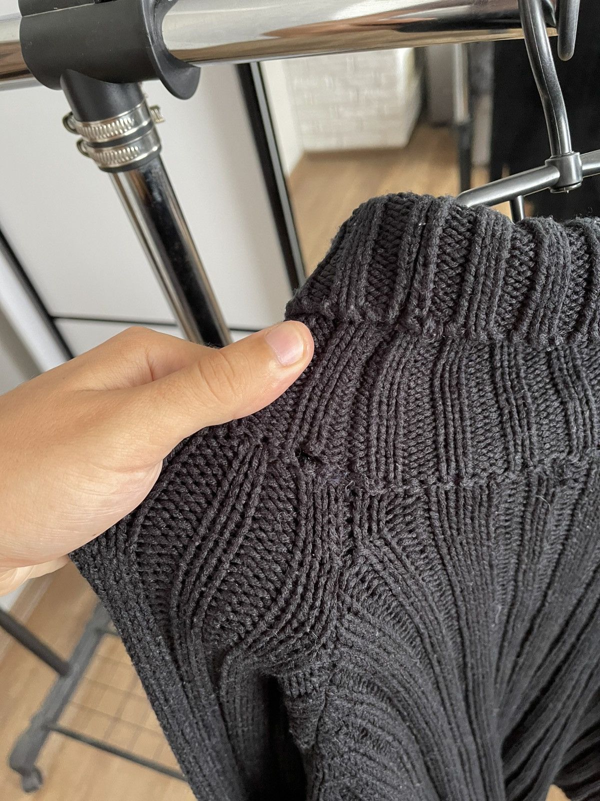 Prada Prada Turtleneck Cable Wool Knit Turtleneck Sweater Size US M / EU 48-50 / 2 - 16 Thumbnail