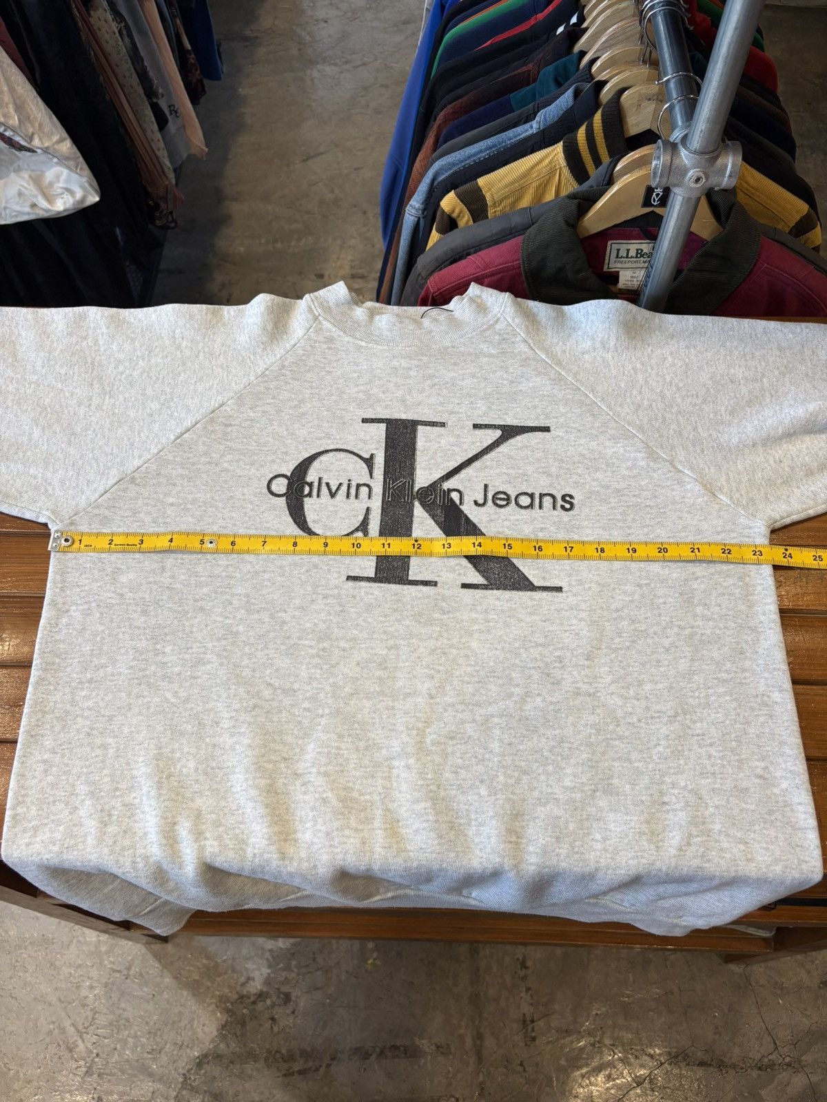 Calvin Klein Vintage 80-90s Calvin Klein Monogram Logo Relaxed Sweatshirt Size US XL / EU 56 / 4 - 9 Thumbnail