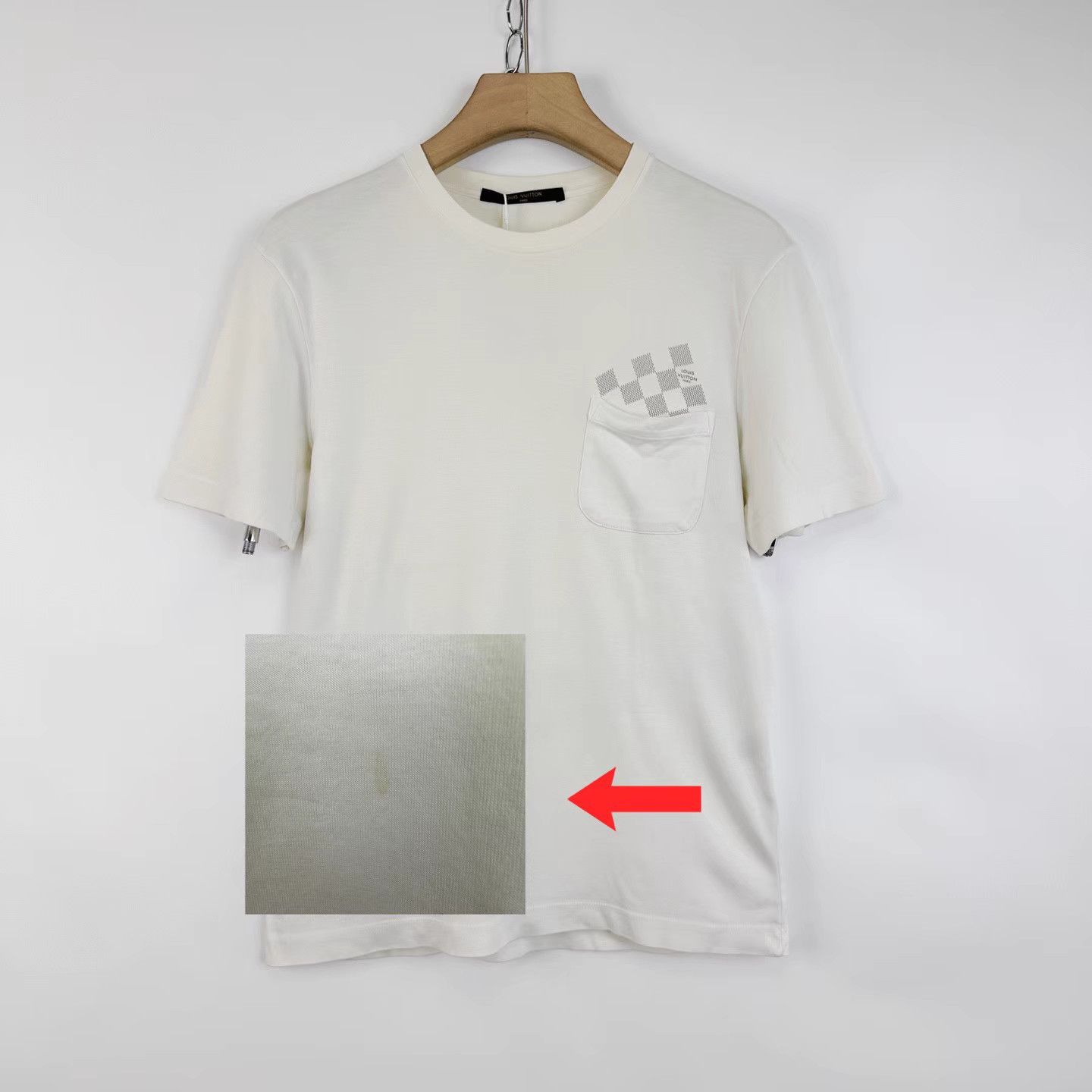 Louis Vuitton Louis Vuitton Chest Pocket Damier Logo Short Sleeve K12 Size US XS / EU 42 / 0 - 6 Thumbnail