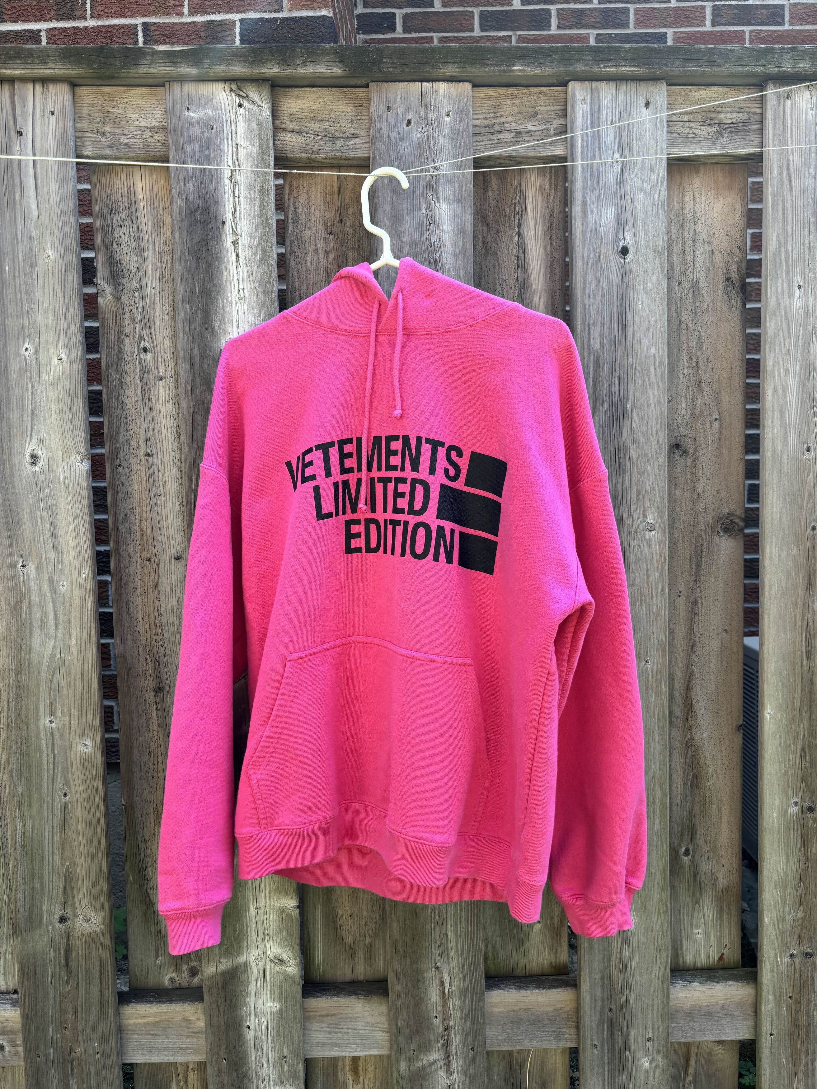 Vetements Vetements Limited Edition Pink Hoodie | Grailed