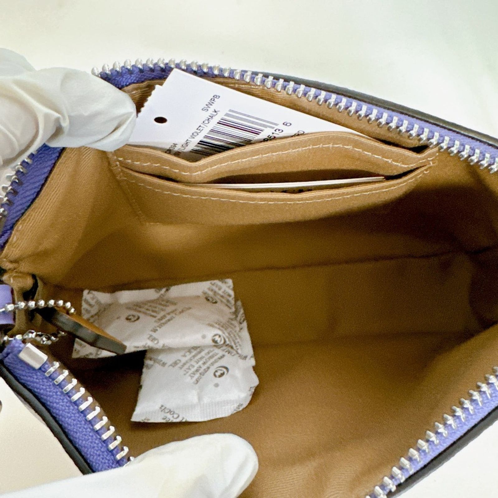 Coach Coach CR394 Nolita 19 With Checkerboard Print Light Violet Size ONE SIZE - 6 Thumbnail