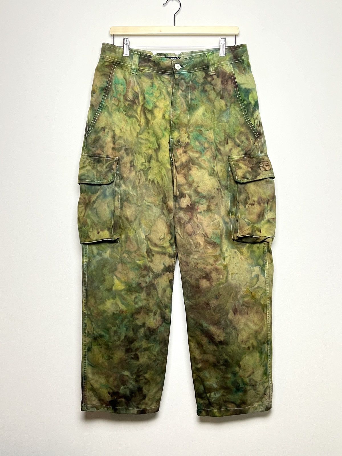 Polo Ralph Lauren ralph lauren tie dye cargo camo multipocket army pants Size US 33 - 1 Thumbnail