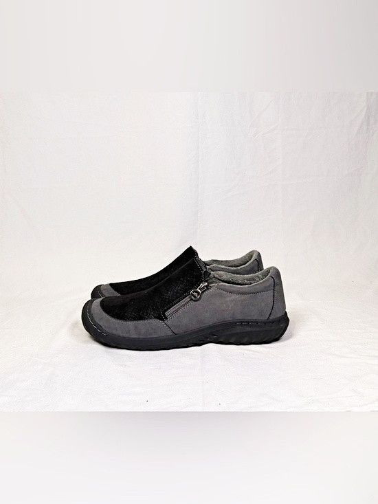 Other JBU by Jambu Cranberry Grey Black Side Zip Slip On Shoes Size US 12 / IT 42 - 4 Thumbnail