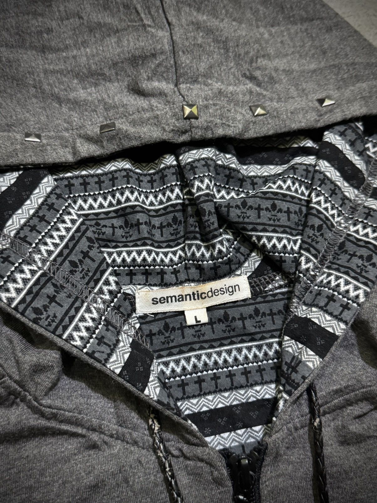 semanticdesign SEMANTIC DESIGN STUDDED GRUNGE VEST HOODED Size US L / EU 52-54 / 3 - 4 Thumbnail