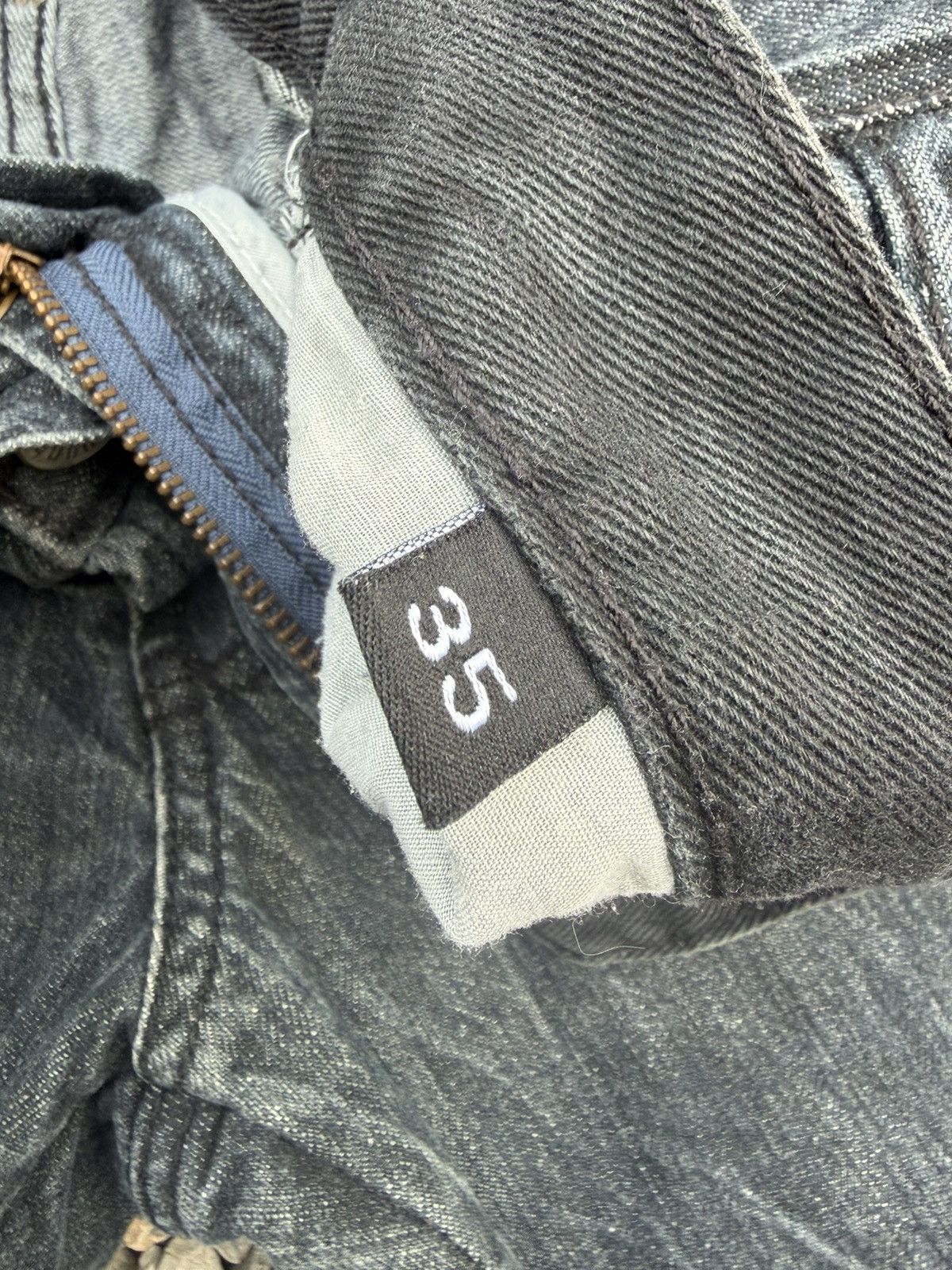 Hysteric Glamour PUNK MINISTRY HYSTERIC DOUBLE WAIST CLAWNMARK DISTESSEDDENIM Size US 35 - 16 Thumbnail