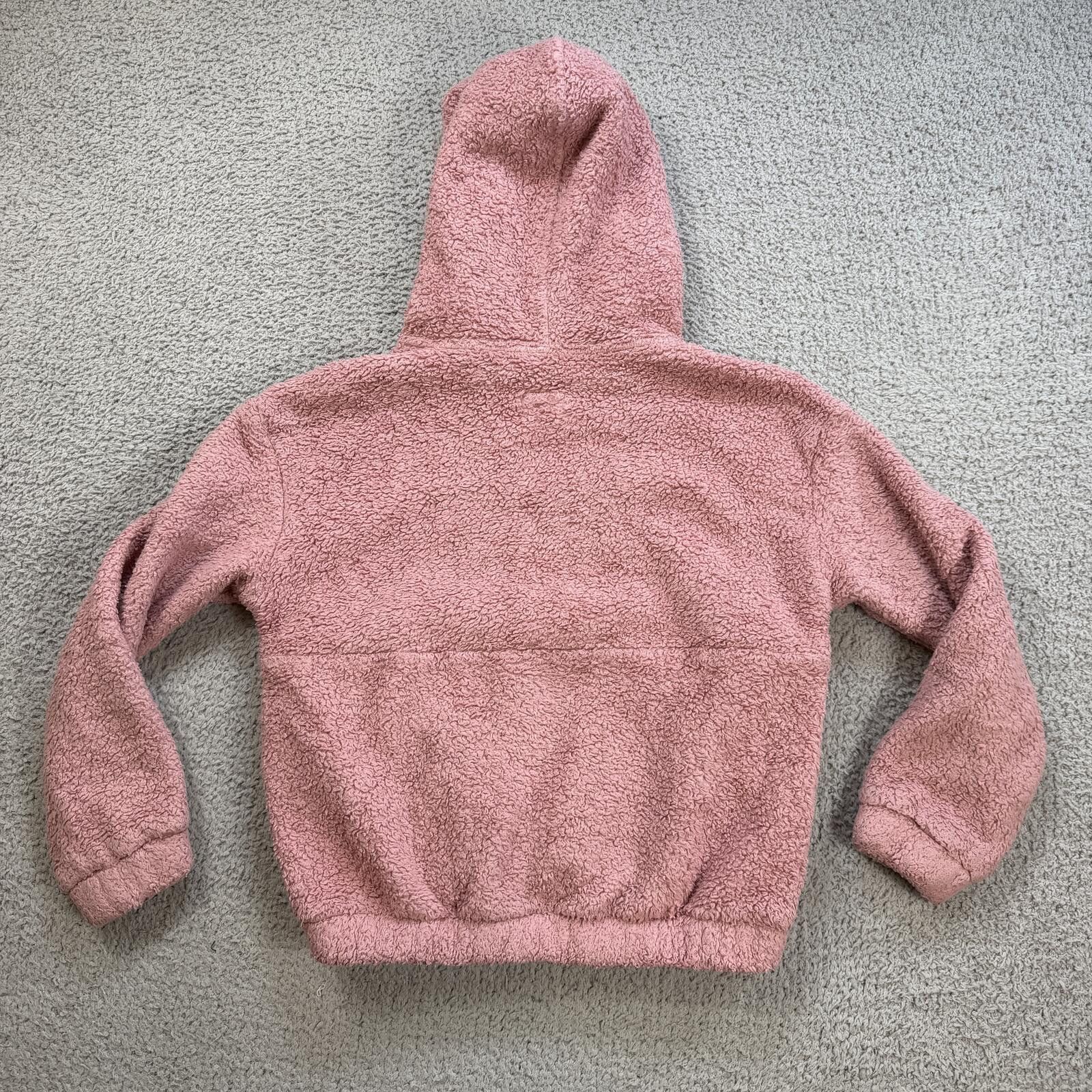 Patagonia Patagonia Pink Sherpa Fleece Hoodie Youth L Quarter Jacket Size L / US 10 / IT 46 - 2 Thumbnail