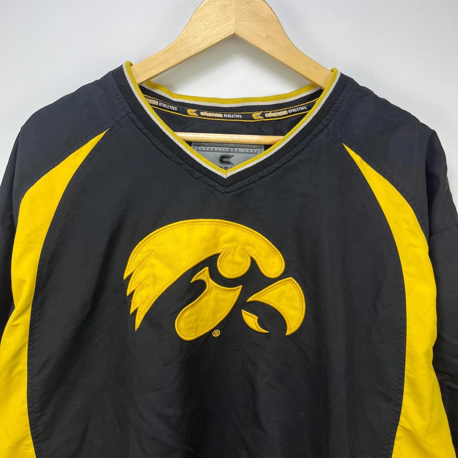 Vintage Iowa Hawkeyes Pullover Windbreaker Jacket 2XL