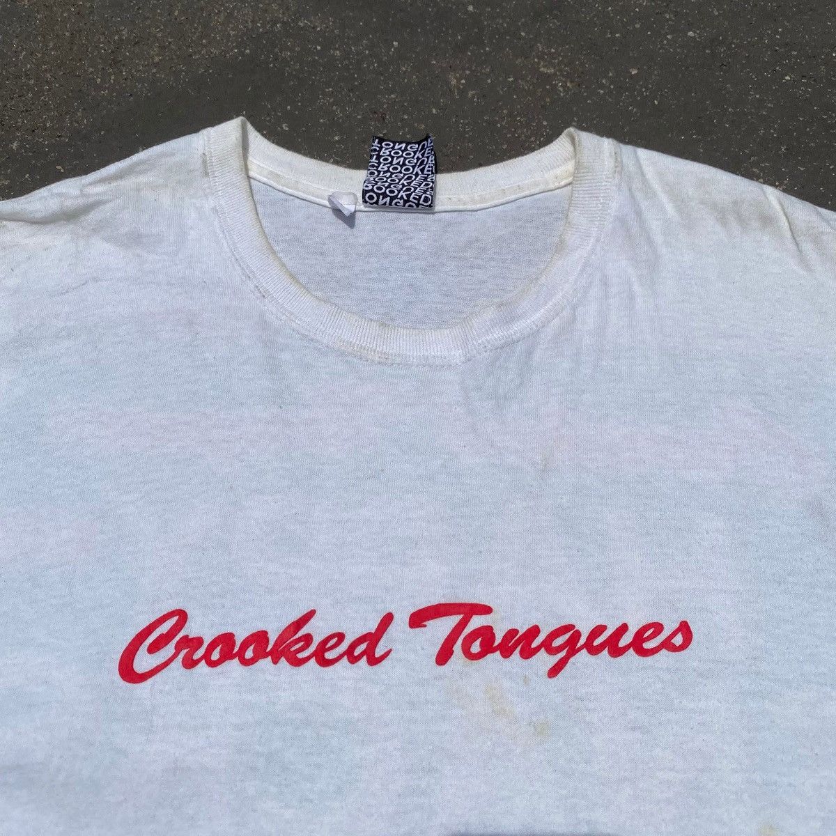 Vintage RARE ‼️ Crooked Tongues Size US L / EU 52-54 / 3 - 3 Thumbnail