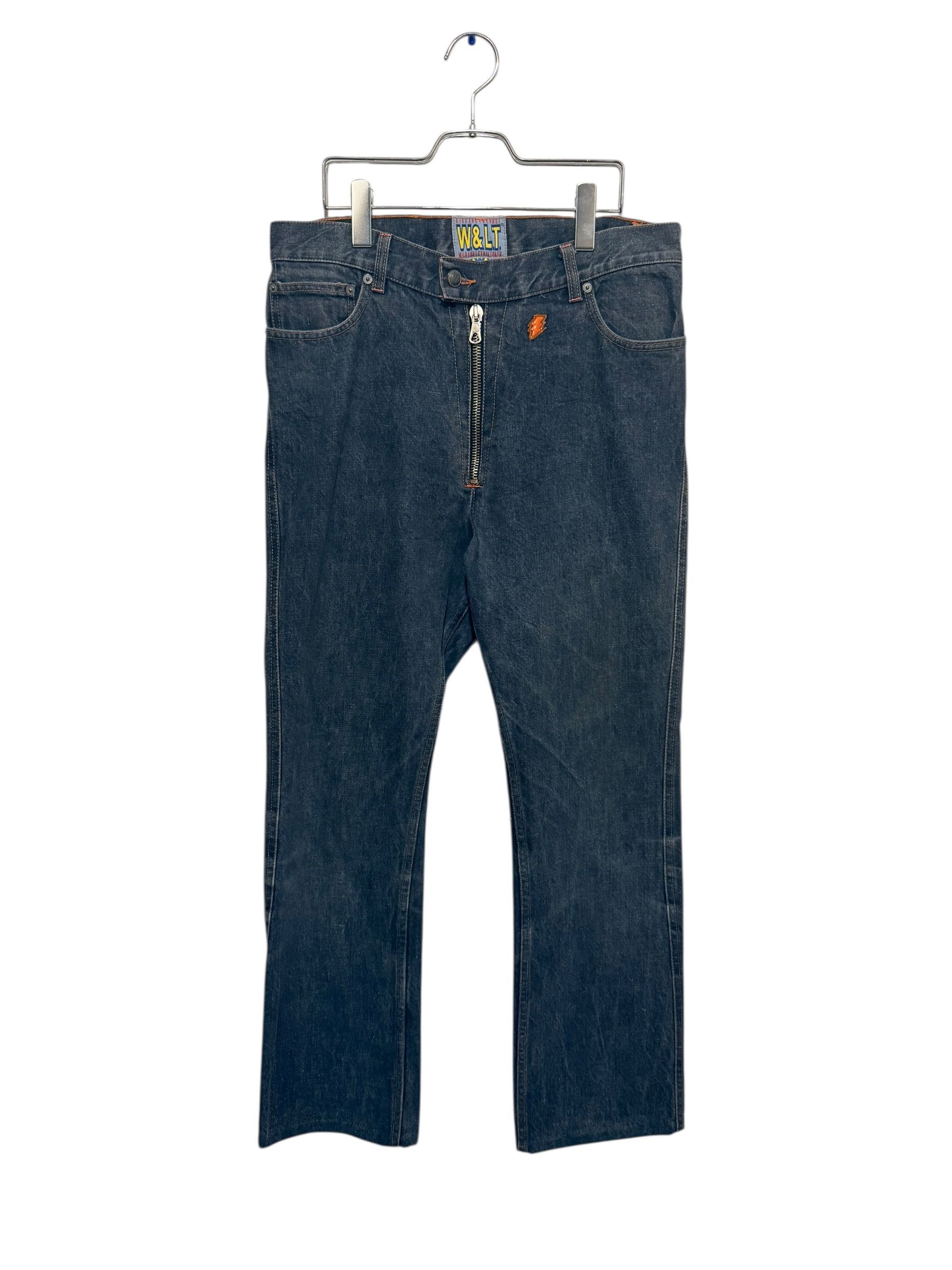 W&LT W&LT Wide 90's Denim pants indigo size31 Size US 31 - 1 Thumbnail