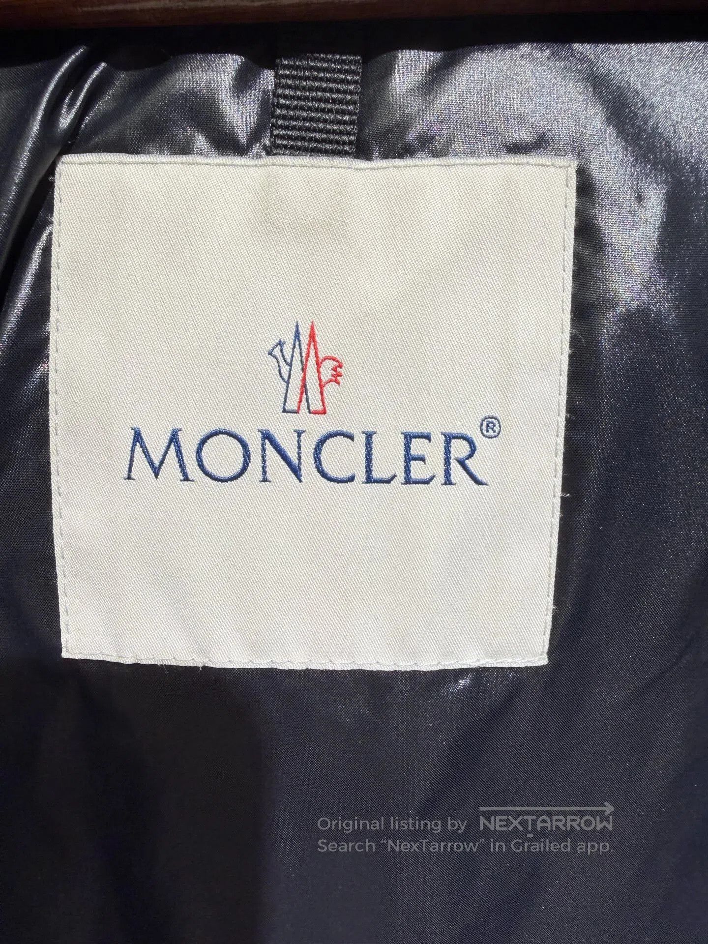 Moncler Moncler Black Embroidered Hooded Down Jacket. Size US XXL / EU 58 / 5 - 6 Thumbnail