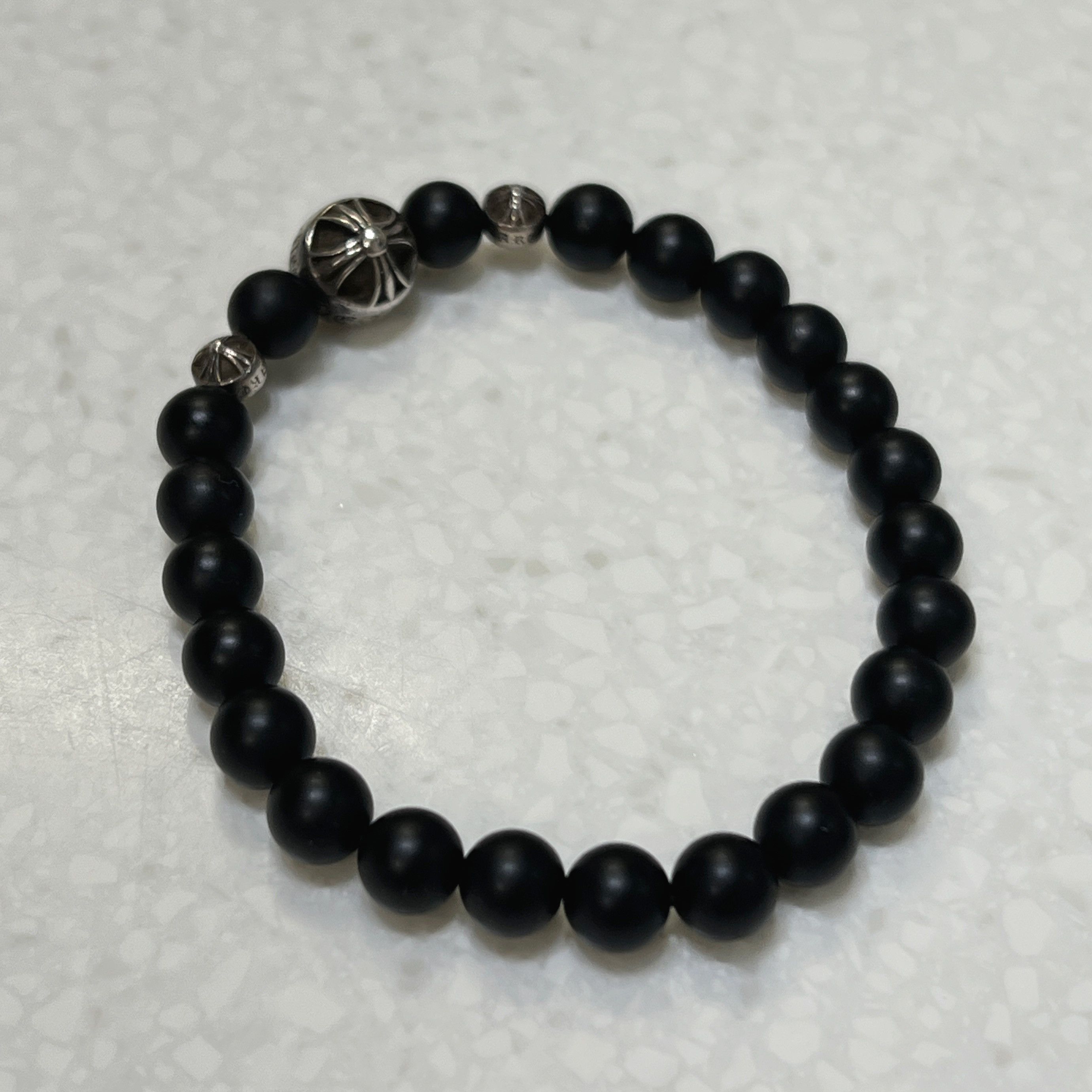 Chrome Hearts Chrome Hearts 71 BEAD Onyx Beads Bracelet 6mm Size ONE SIZE - 2 Thumbnail