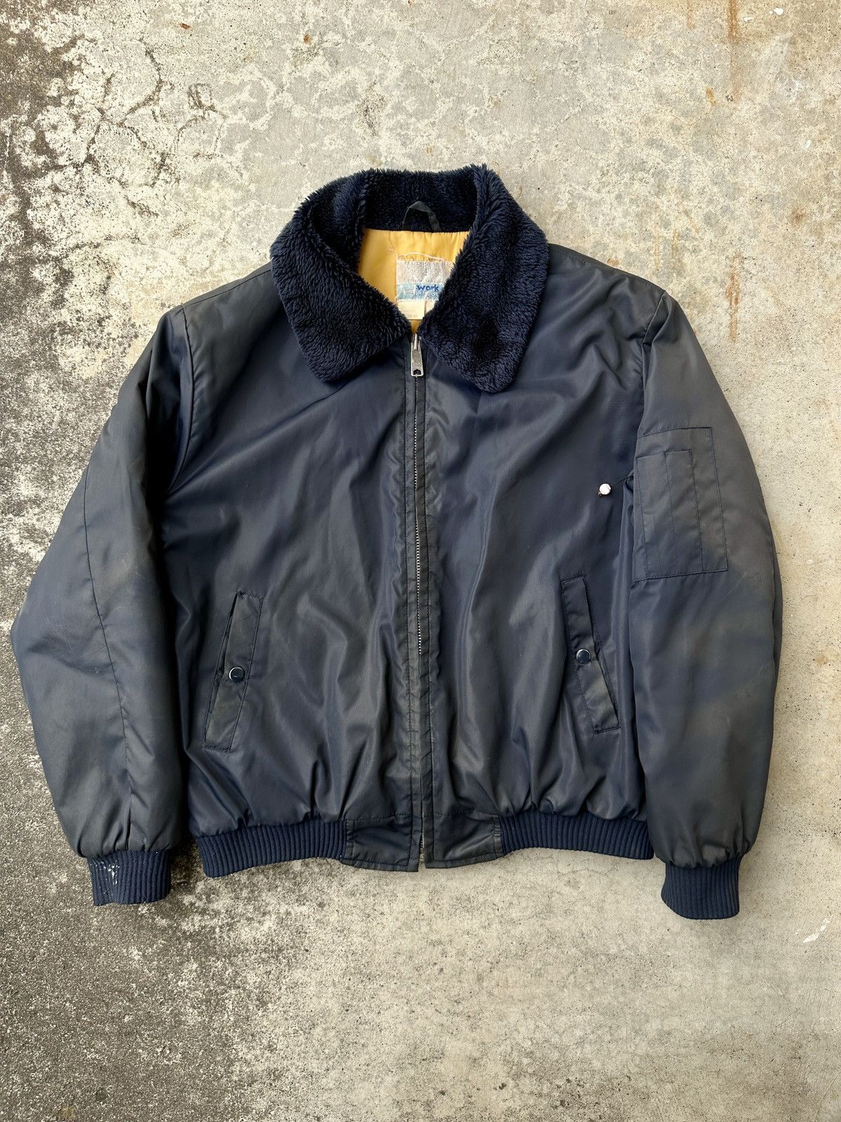 90s Alpha usa製 Ma-1 flight jacket navy M 90s Alpha Industries Ma1 Flyer Two-sided Bomber Jacket | eBay