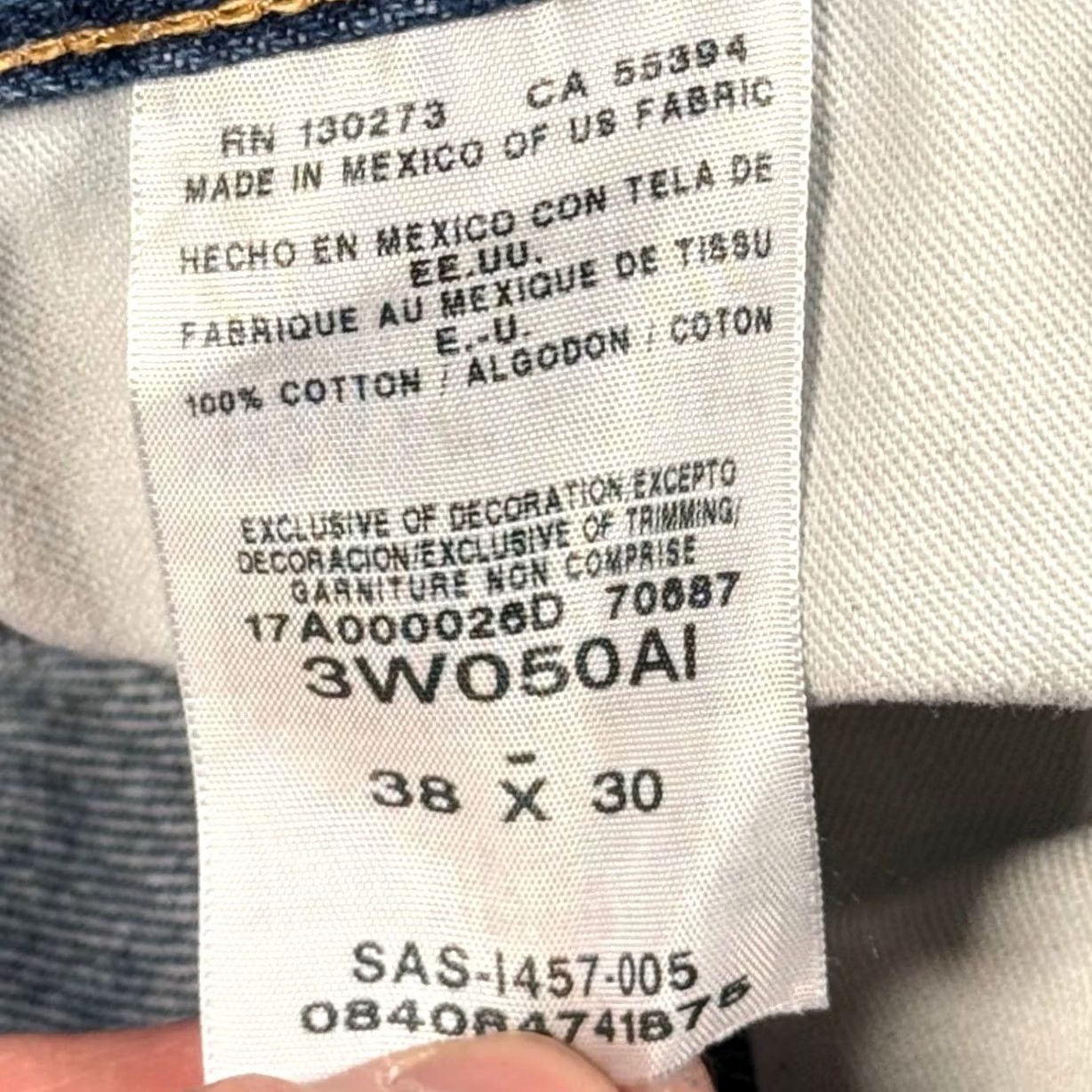 Wrangler VINTAGE Wrangler RIGGS Workwear Carpenter Jeans 38x29 Denim Blue Mens Jeans Straight 5-Pocket Medium Wash Outdoor Workwear Riggs Size US 38 / EU 54 - 6 Thumbnail