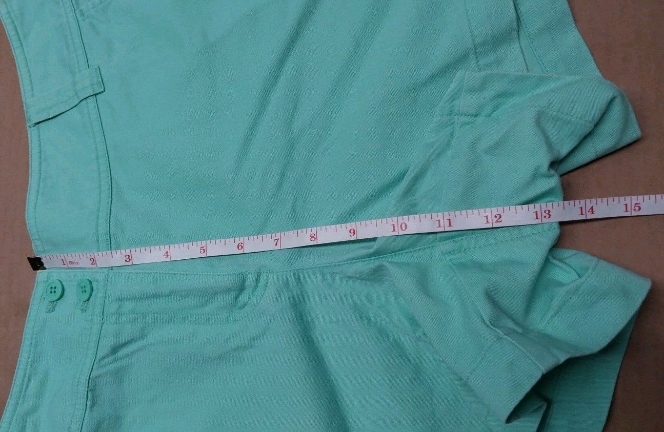Other New York & Company Womens 12 Mint Green Shorts Khaki Casual Size 34" / US 12 / IT 48 - 9 Thumbnail