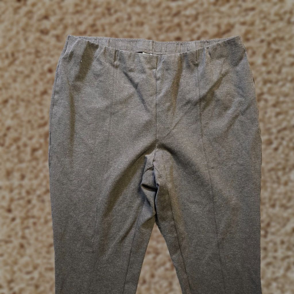 J. Jill J. Jill Pants Women's Large Brown Ponte Slim Leg Cropped Elastic Waist Casual Size 36" / US 14 / IT 50 - 1 Thumbnail