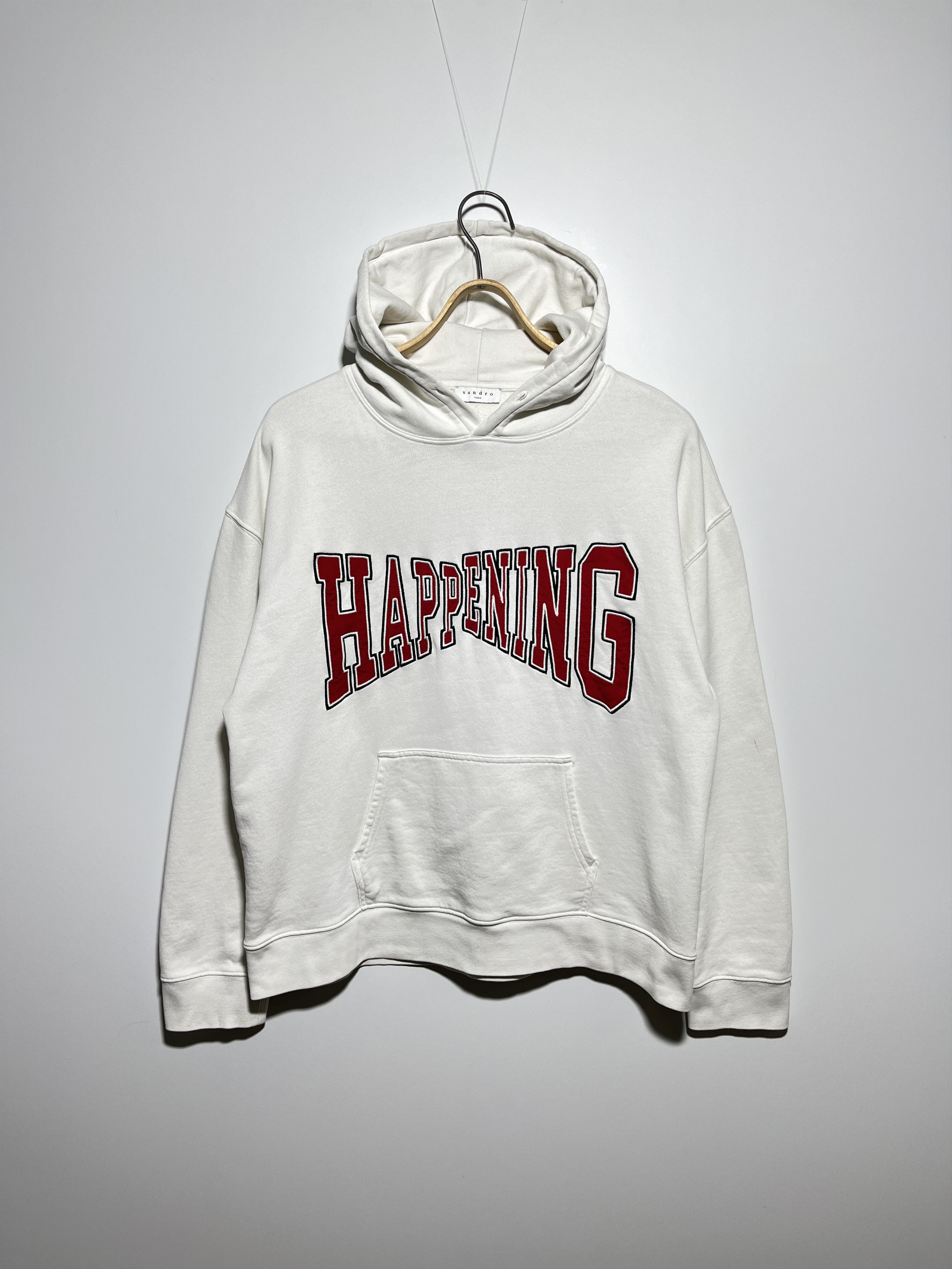 Sandro Sandro Women's Happening White Hoodie Size L Size L / US 10 / IT 46 - 1 Thumbnail