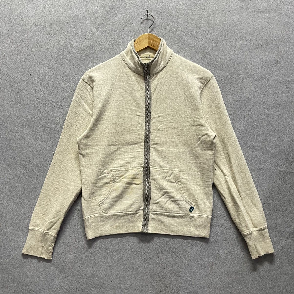 45rpm 45rpm Vintage Zip-Up Sweatshirt – Made in Japan (Off-White) Size US M / EU 48-50 / 2 - 1 Thumbnail