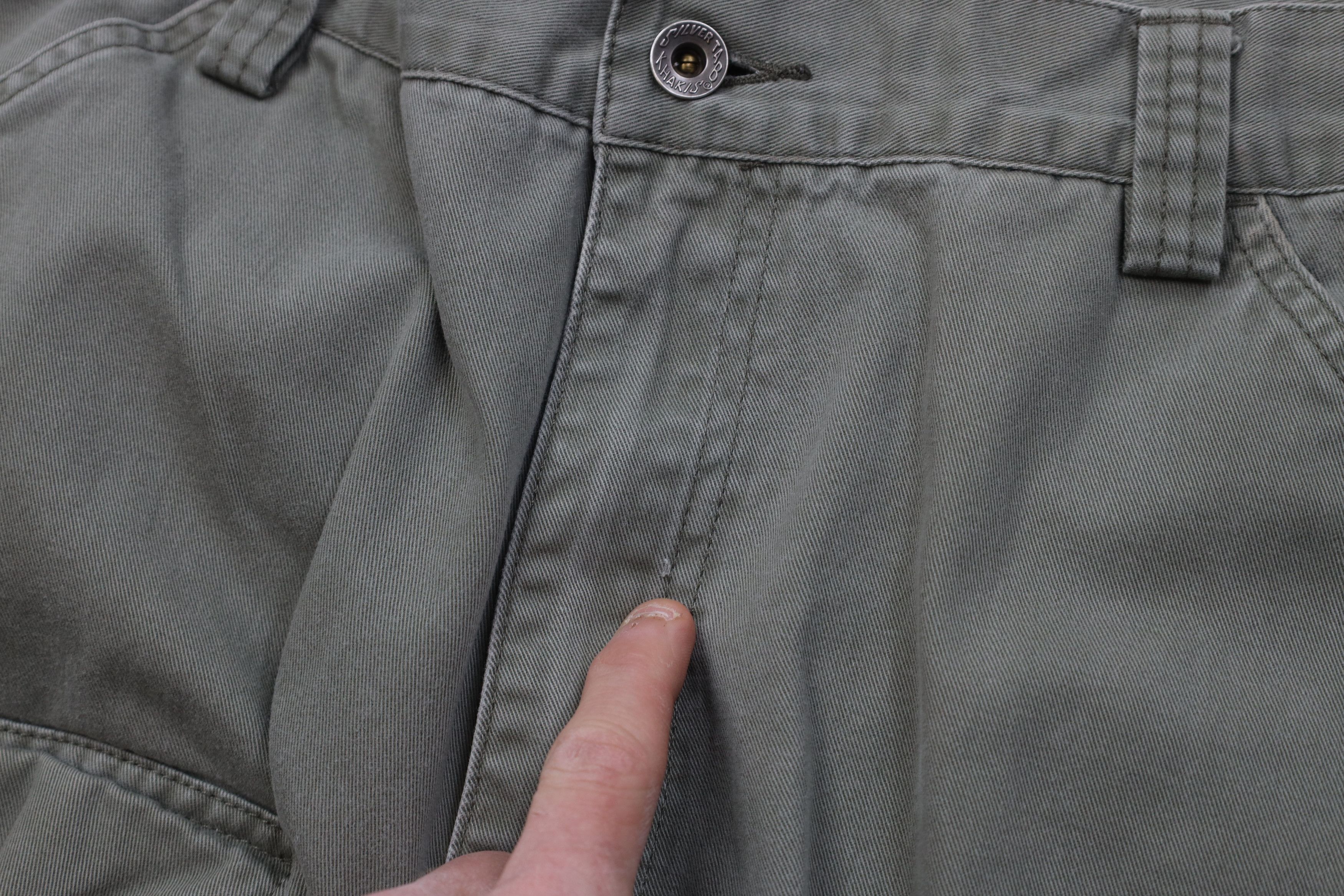 Levi's Vintage 90s Levis Silvertab Loose Wide Leg Cargo Pants Green Size US 36 / EU 52 - 6 Thumbnail