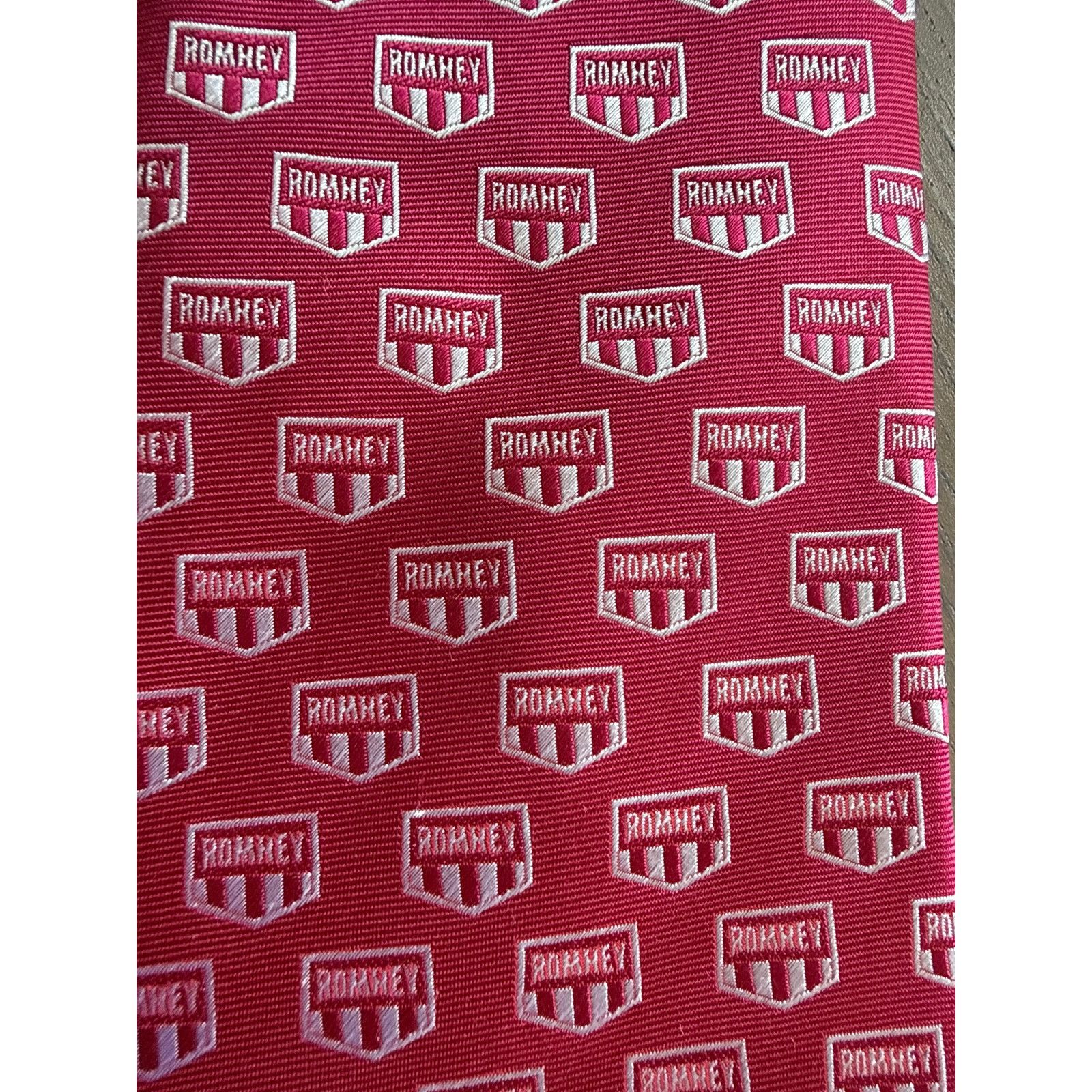 Other Romney for President 2012 Red Silk Logo Tie Size ONE SIZE - 4 Thumbnail