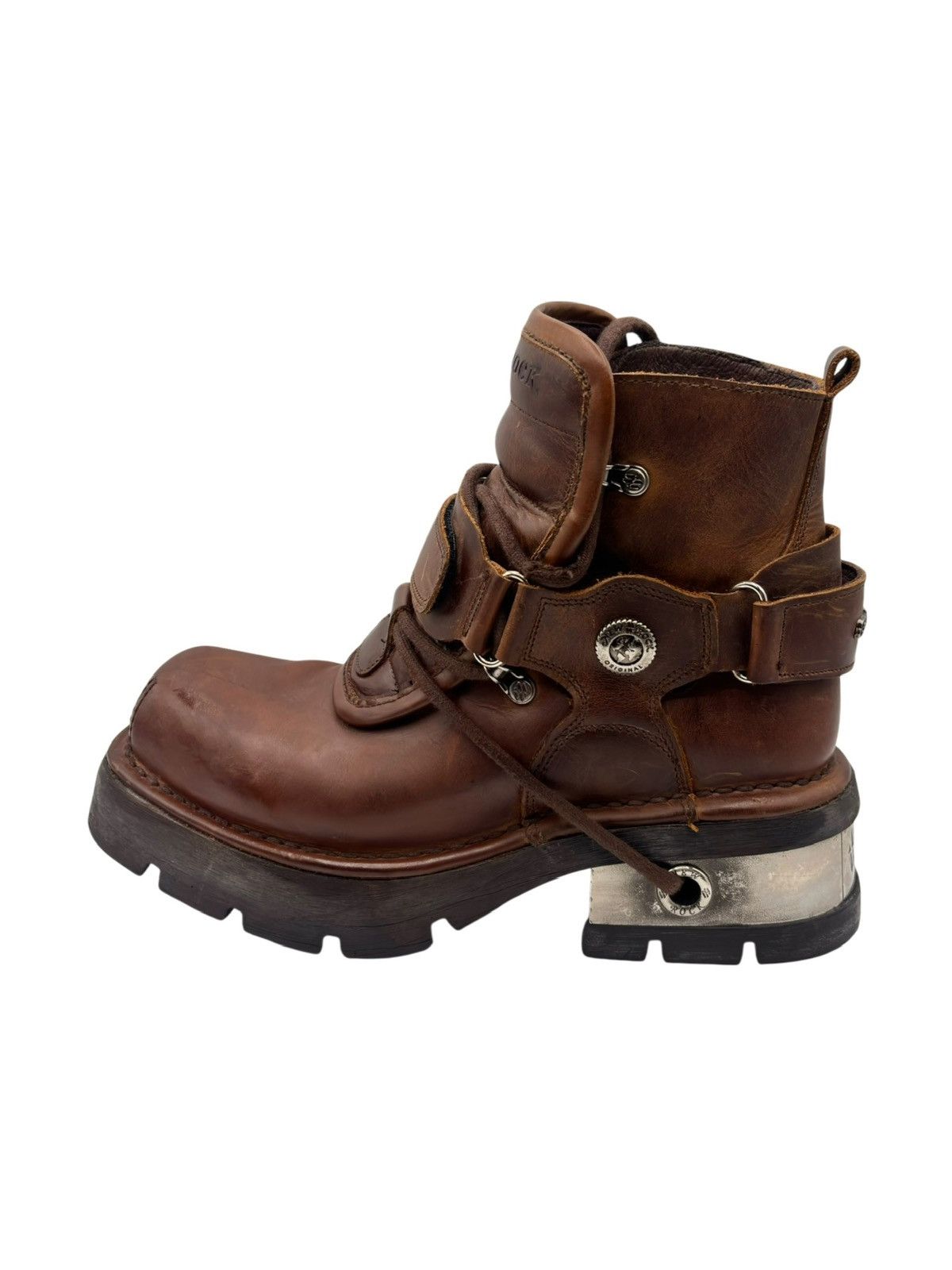 New Rock Vintage New Rock brown ankle leather boots Size 41 Size US 11 / IT 41 - 7 Thumbnail