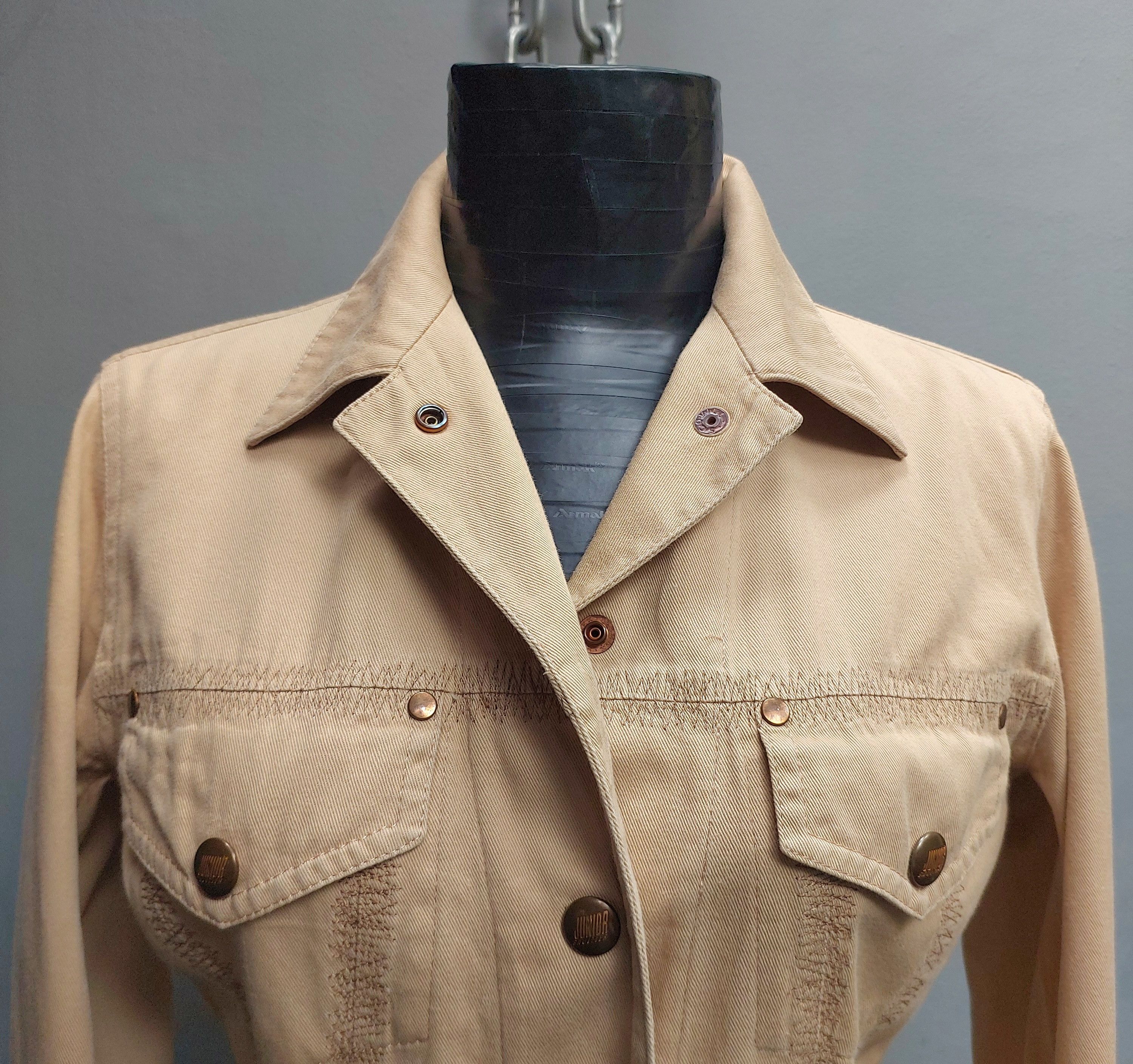 Jean Paul Gaultier Junior Gaultier Beige Utility Shirt Dress Size S / US 4 / IT 40 - 9 Thumbnail