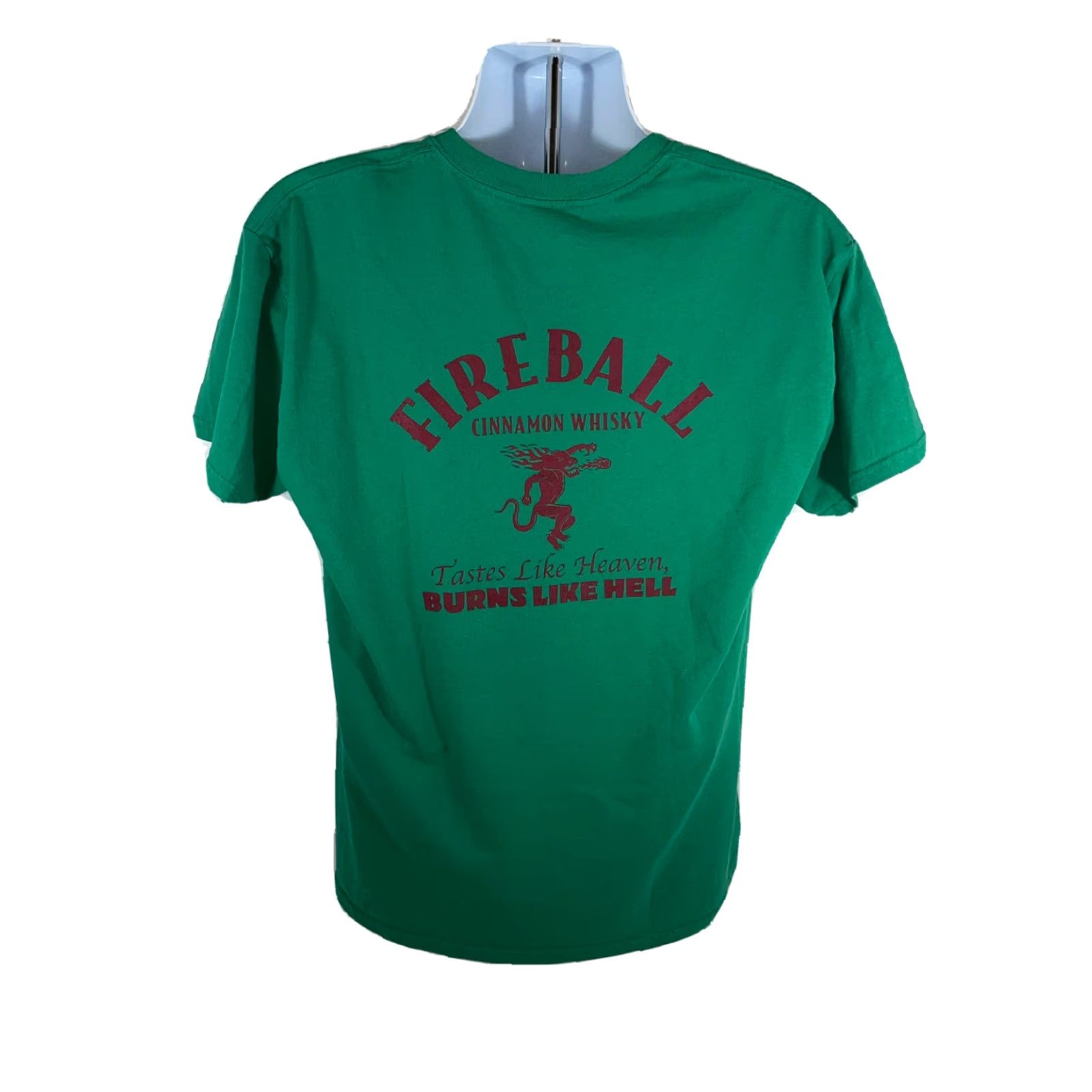 Vintage Saint Patrick's Day Parade Green Irish Mens L Fireball Whisky T Shirt 2014 Size US L / EU 52-54 / 3 - 2 Thumbnail