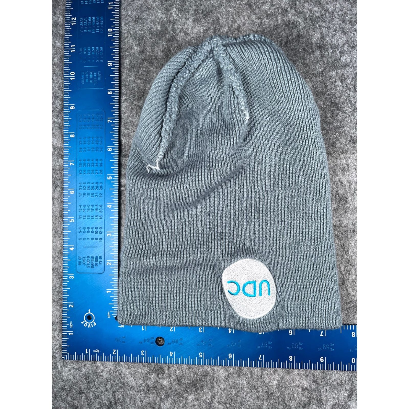 Vintage UDC Beanie Toque Adult One Size Blue Knit Acrylic Embroidered Camp Snow Ski Hat/Cap Beanie Mens Winter Ski Theme Size ONE SIZE - 5 Thumbnail