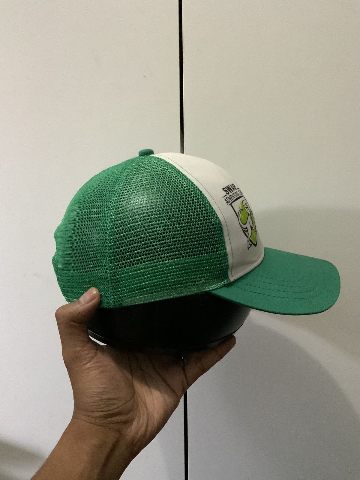 Japanese Brand Swap Adventure Team Green Bogo Gear Trucker Hat Size ONE SIZE - 4 Thumbnail
