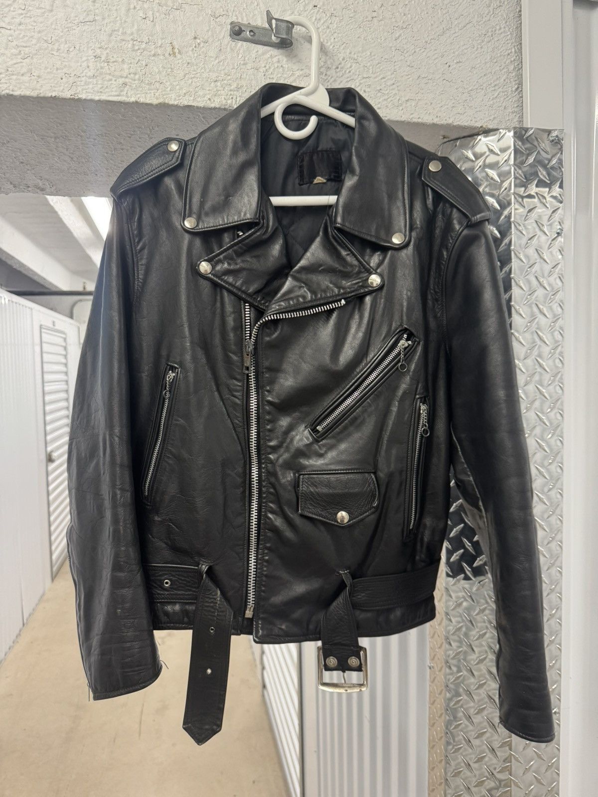 Vintage 60s Leather Biker Jacket