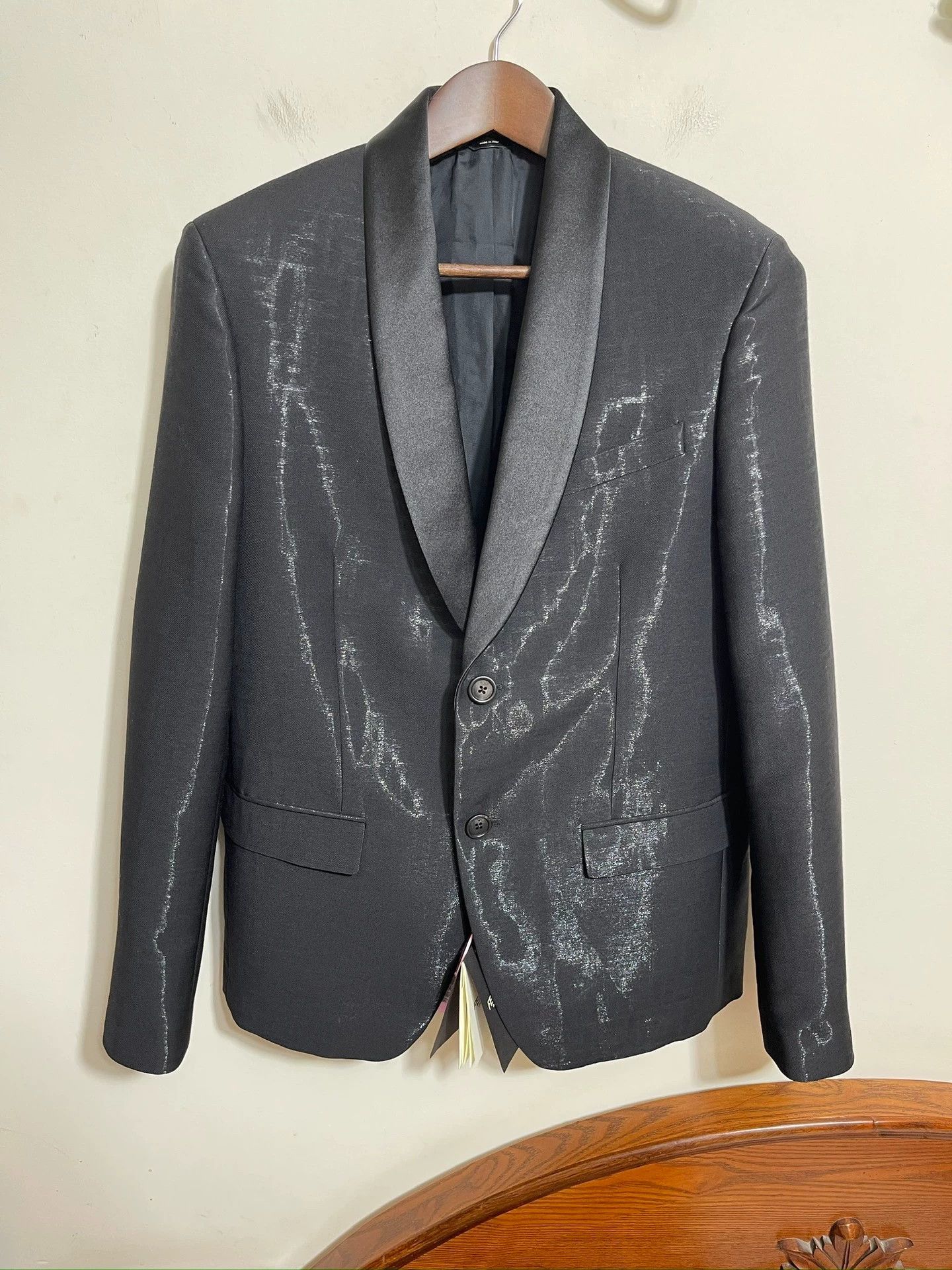 Fendi Men's Fendi Double F Silk Shawl Collar Slim Suit 48 Size US M / EU 48-50 / 2 - 1 Thumbnail