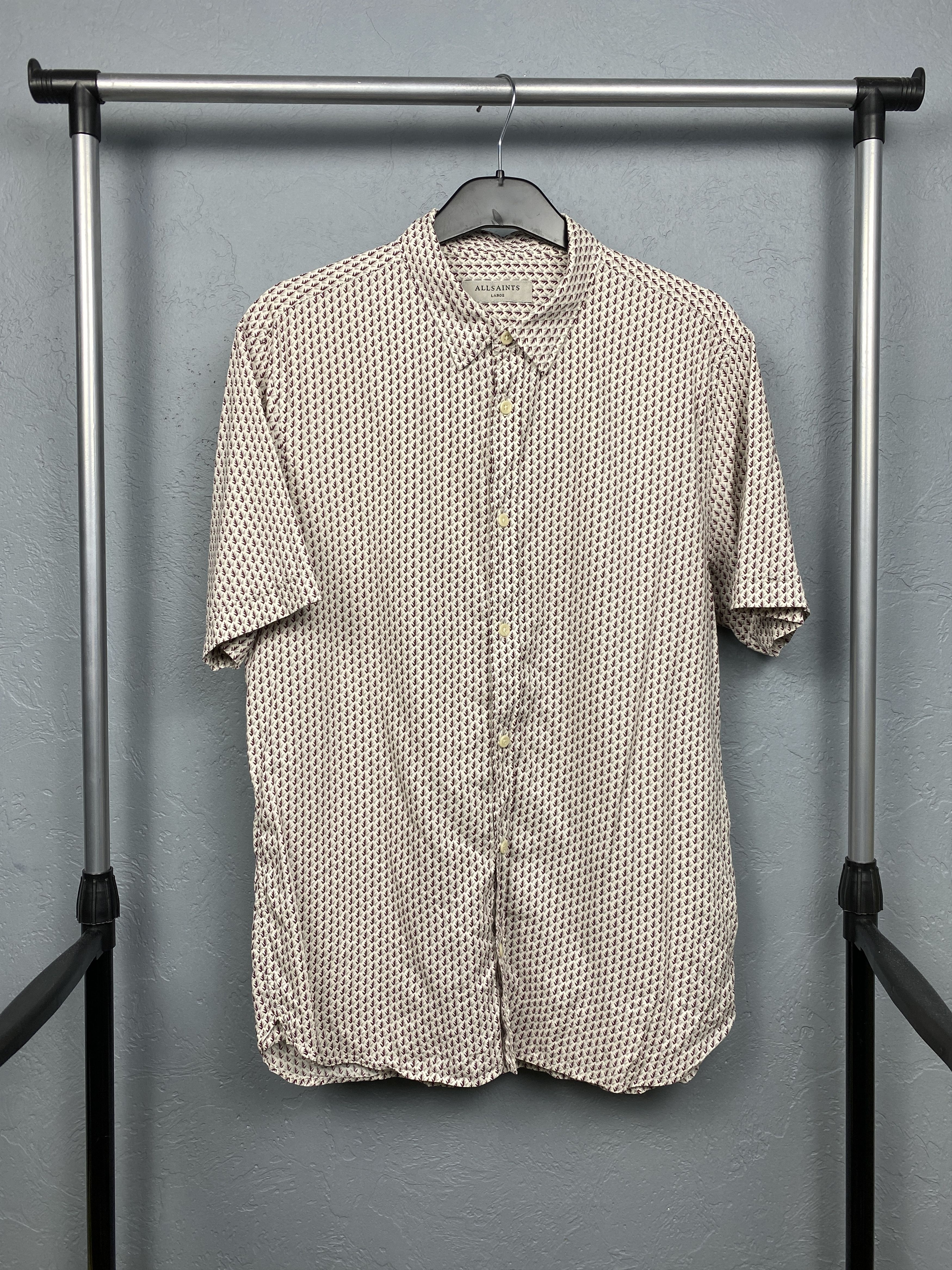 Allsaints Allsaints Palmate SS Vintage Mens Hawaiian Shirt Size US L / EU 52-54 / 3 - 1 Thumbnail