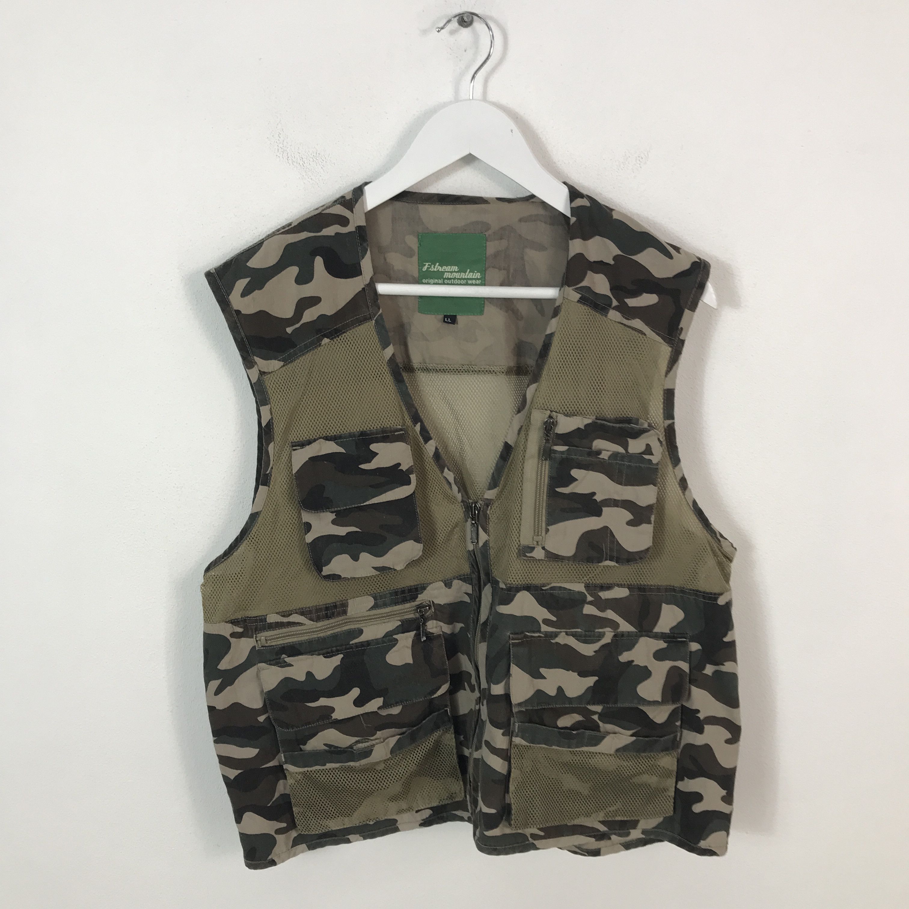 Mountain Camo Military Vest Jacket