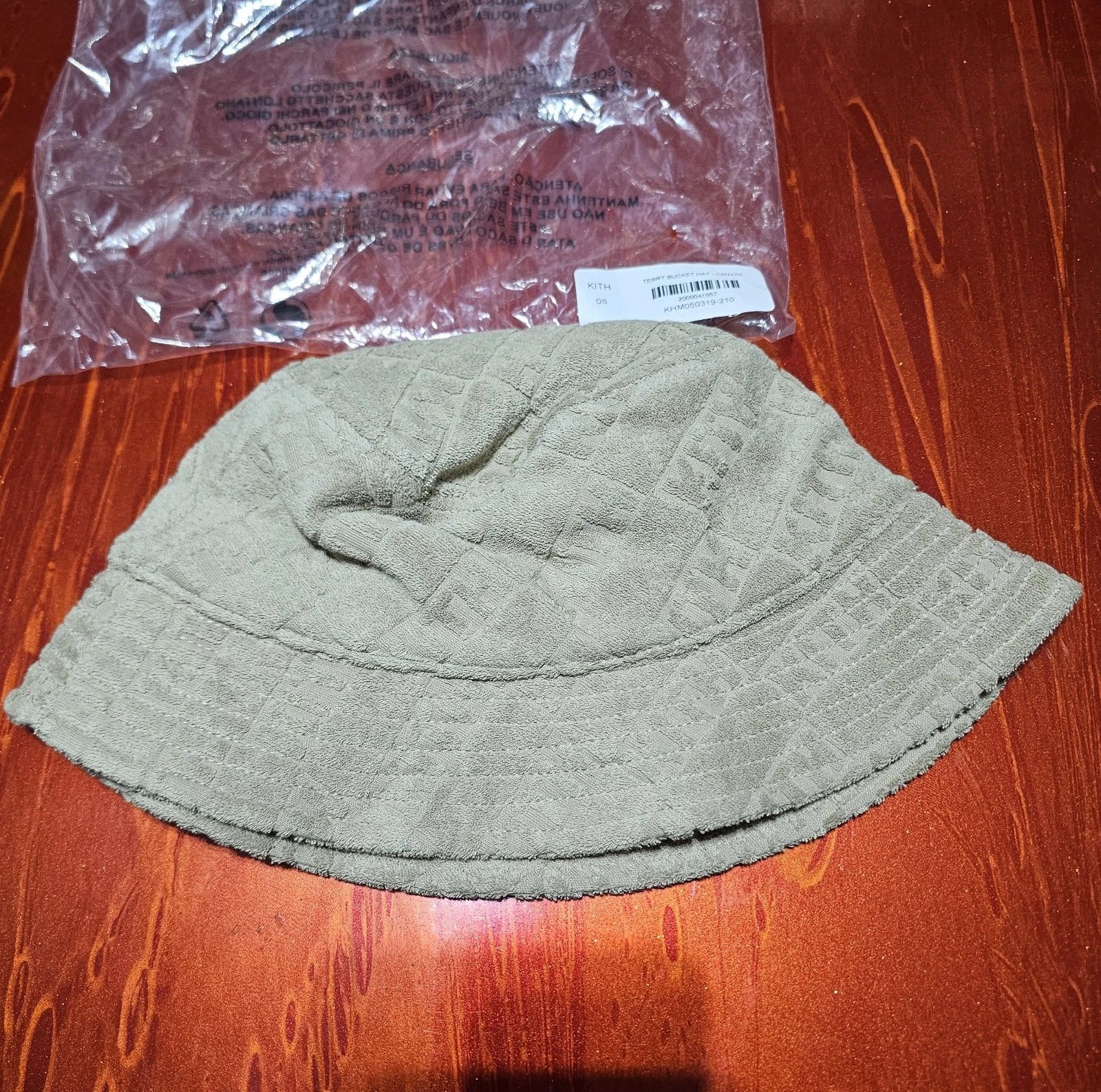Kith Kith Terry Bucket Hat in Canvas Colorway All Over Jacquard Size ONE SIZE - 7 Thumbnail