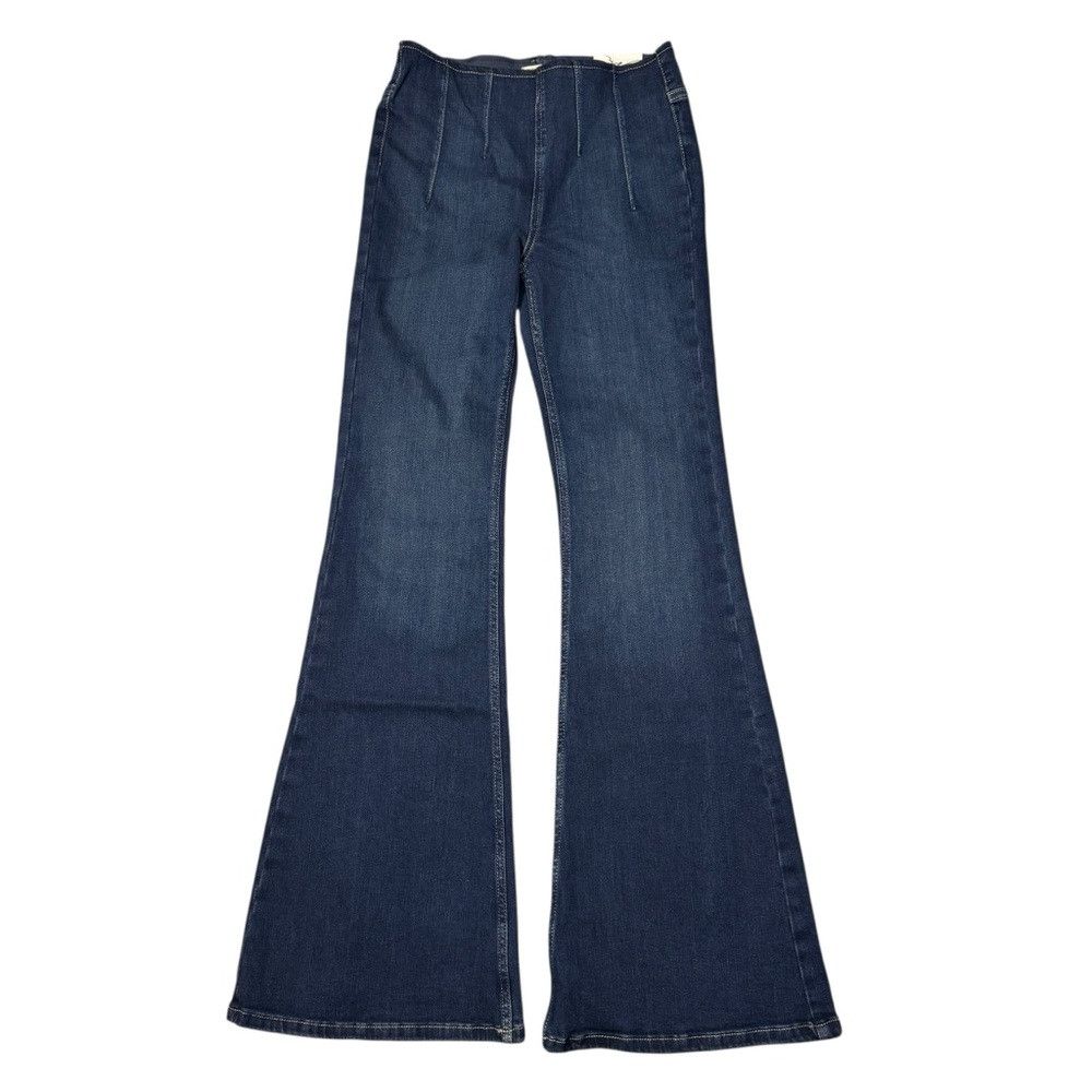 Free People New Free People We The Free Kiera Pull-On Flare Blue Nights Size 29" - 3 Thumbnail