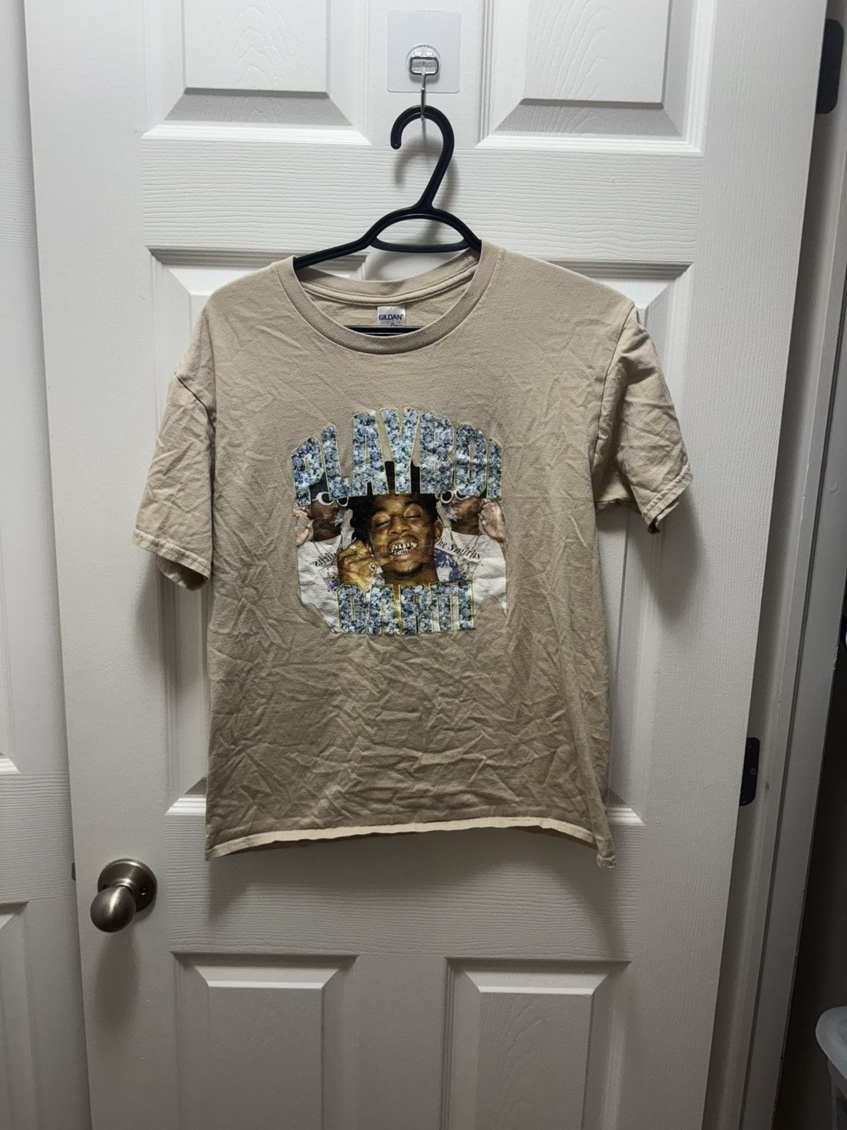 Playboi Carti Gildan Playboi Carti Custom 2016 Grills Style Shirt Size US M / EU 48-50 / 2 - 1 Thumbnail