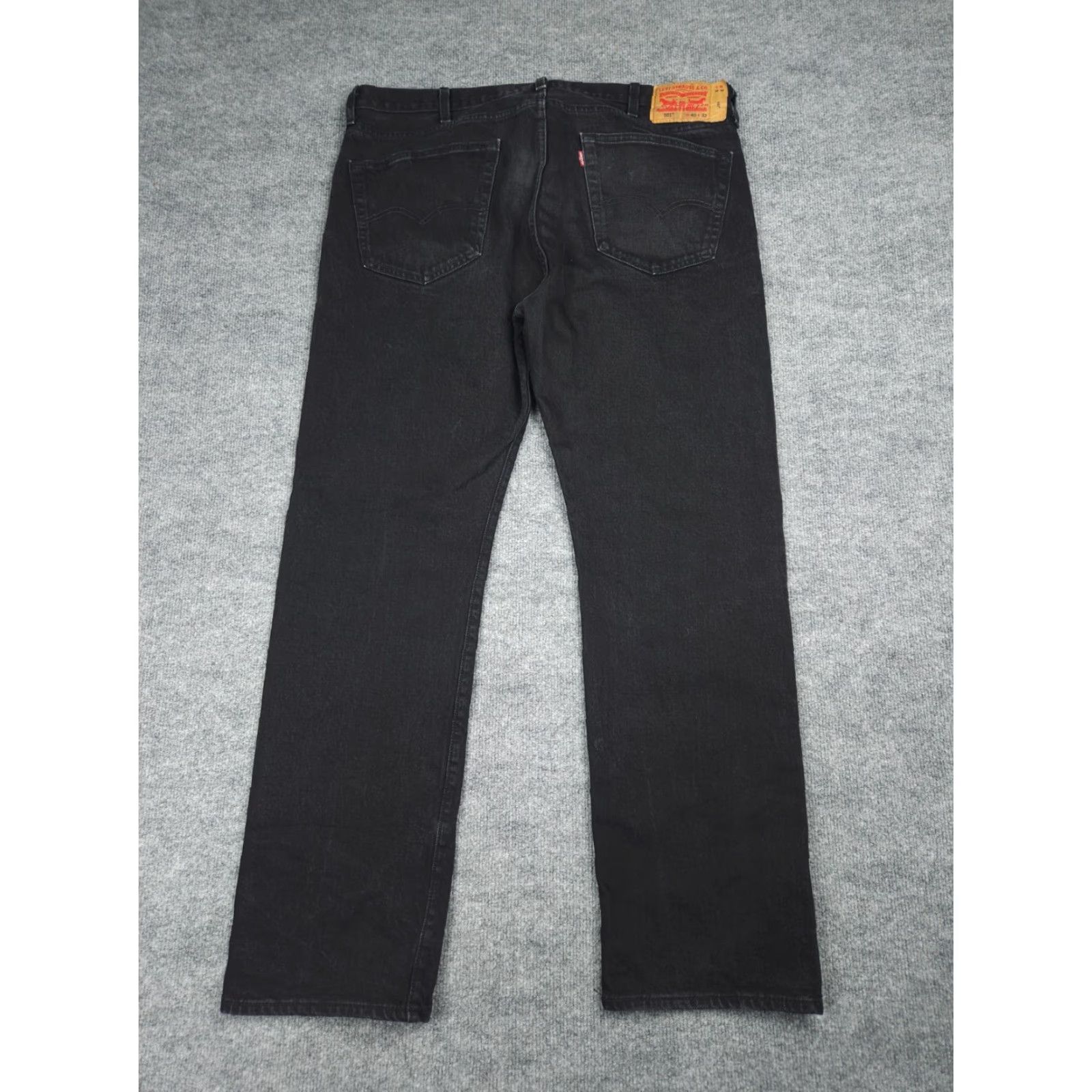 Levi's Levi's 501 Jeans Men's 38 x 32 Black Straight Denim Jeans 5-Pocket Regular Fit 501 Series USA 90s Cowboy Vintage No Size US 38 / EU 54 - 2 Thumbnail
