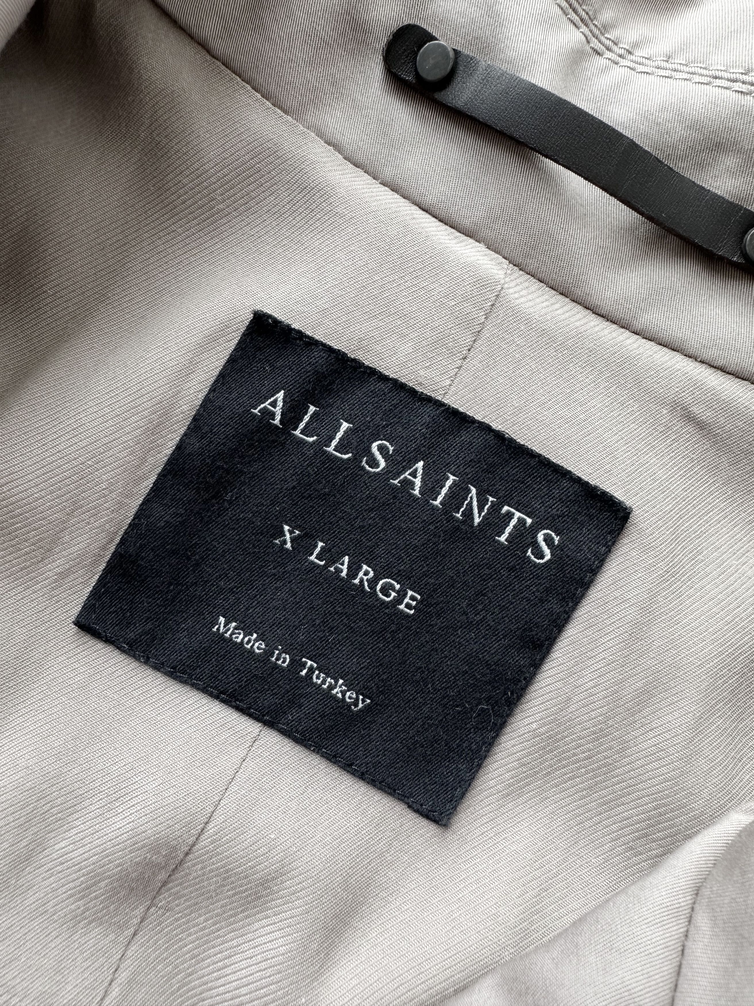 Allsaints All Saints Mac Gunner trench bomber Jacket Size US XL / EU 56 / 4 - 2 Thumbnail