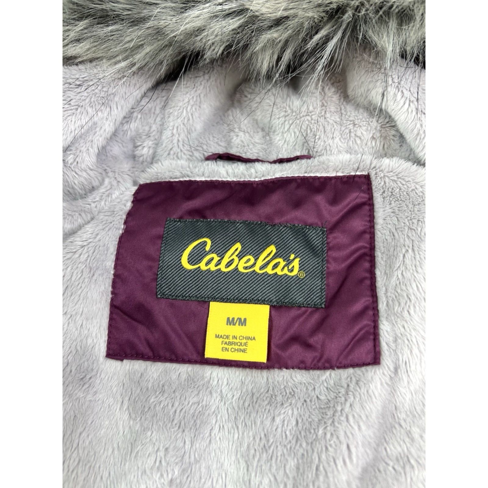 Vintage Cabela's Women’s Vest Puffer Lined Fleece Purple Medium Frost Wool? Size M / US 6-8 / IT 42-44 - 6 Thumbnail