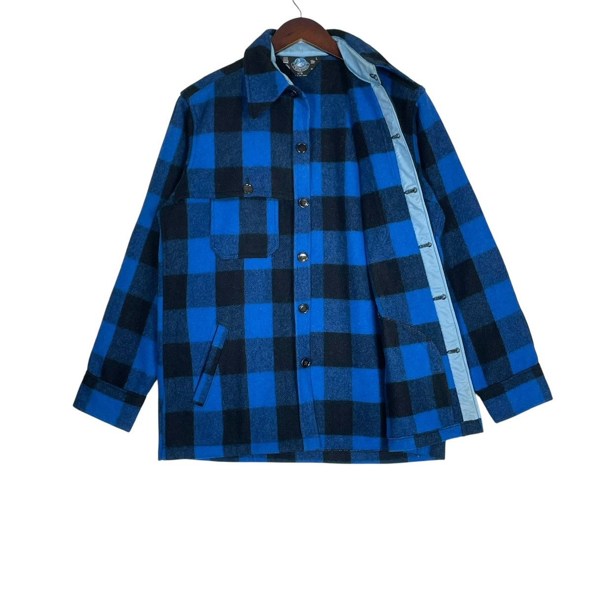 Other Vintage 90s Swanndri Wool Tartan Jacket - Blue Button Up Size US M / EU 48-50 / 2 - 7 Thumbnail