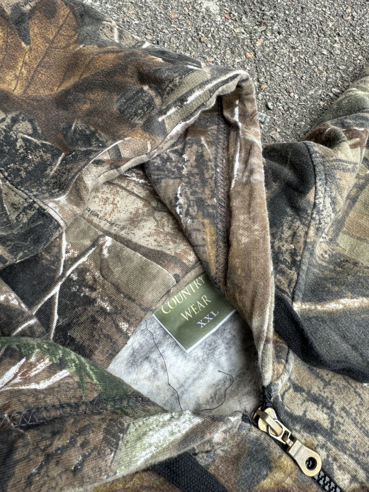 Realtree × Vintage Vintage Camo Zip Hoodie Realtree Y2K Camouflage Size US XXL / EU 58 / 5 - 3 Thumbnail