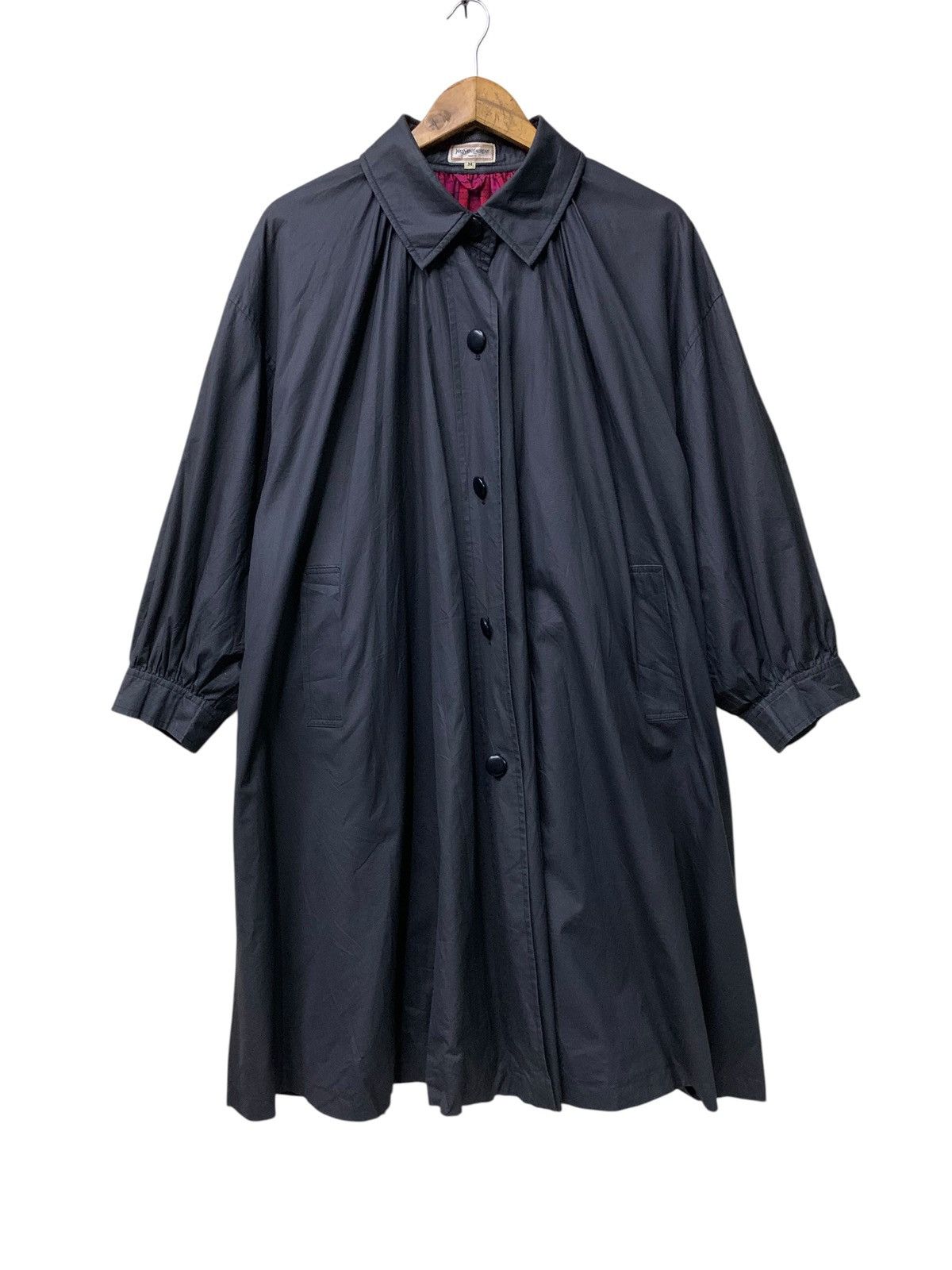 Yves Saint Laurent 🔥VTG YSL PARIS SQUIRREL JACKETS BLACK COATED Size M / US 6-8 / IT 42-44 - 5 Thumbnail