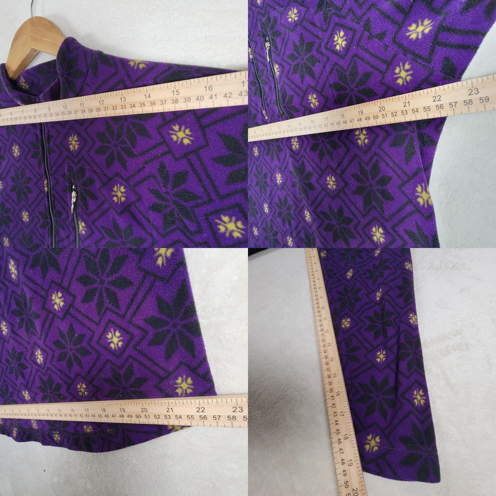 Vintage VINTAGE REI Purple Pullover Zip Fleece Sweater POLARTEC 1/4 Zip Women L Purple Pullover Size L / US 10 / IT 46 - 8 Thumbnail