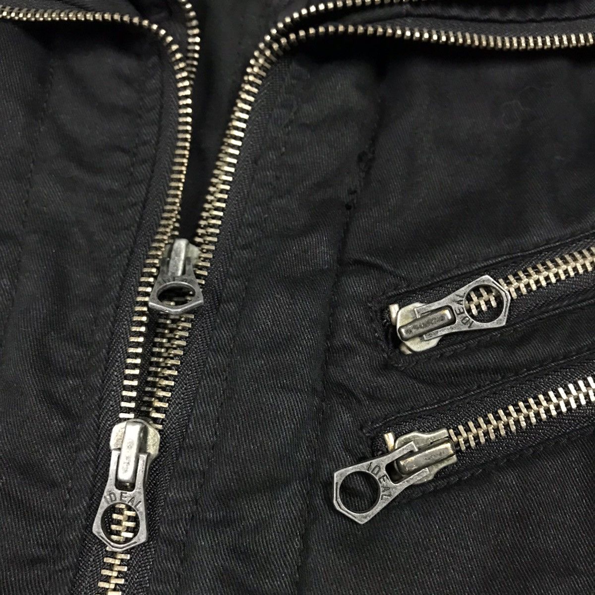 GOSTAR DE FUGA FUGA JAPAN DOUBLE ZIPPER PUNK SUPER BLACK JACKET Size US S / EU 44-46 / 1 - 5 Thumbnail