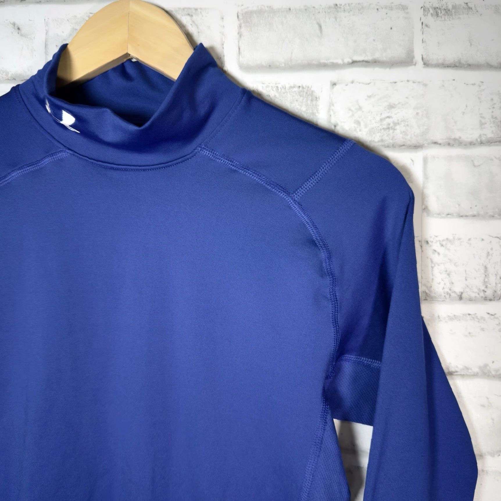 Under Armour UNDER ARMOUR Compression ColdGear Long Sleeve Athletic Shirt Blue Mens Size M Size US M / EU 48-50 / 2 - 2 Thumbnail