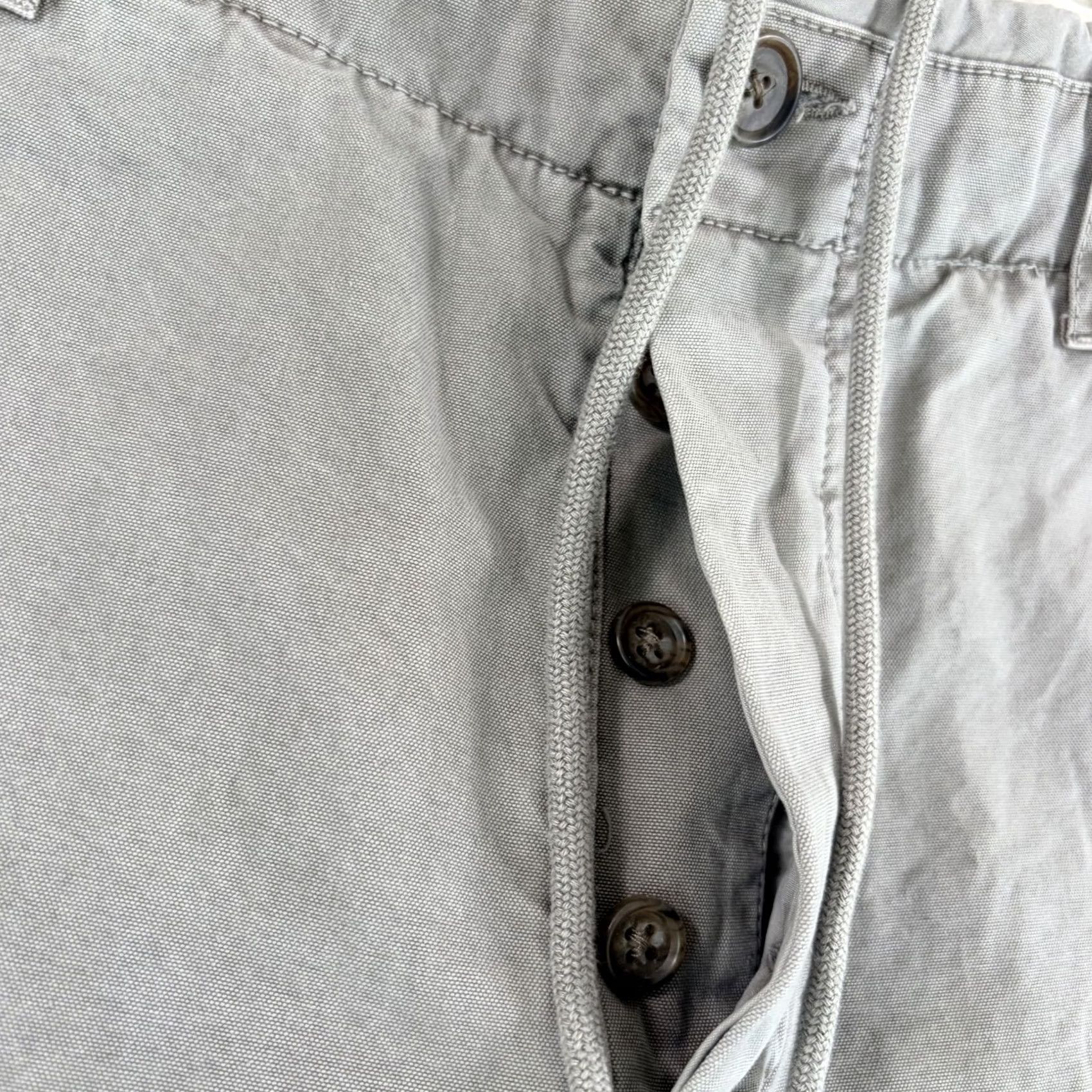 James Perse JAMES PERSE Rigid Canvas Work Pants Cement Pigment Men 32x32 MRCC1390 NWT Gray Solid Cotton Pockets Overall Classic Mens Size US 32 / EU 48 - 3 Thumbnail