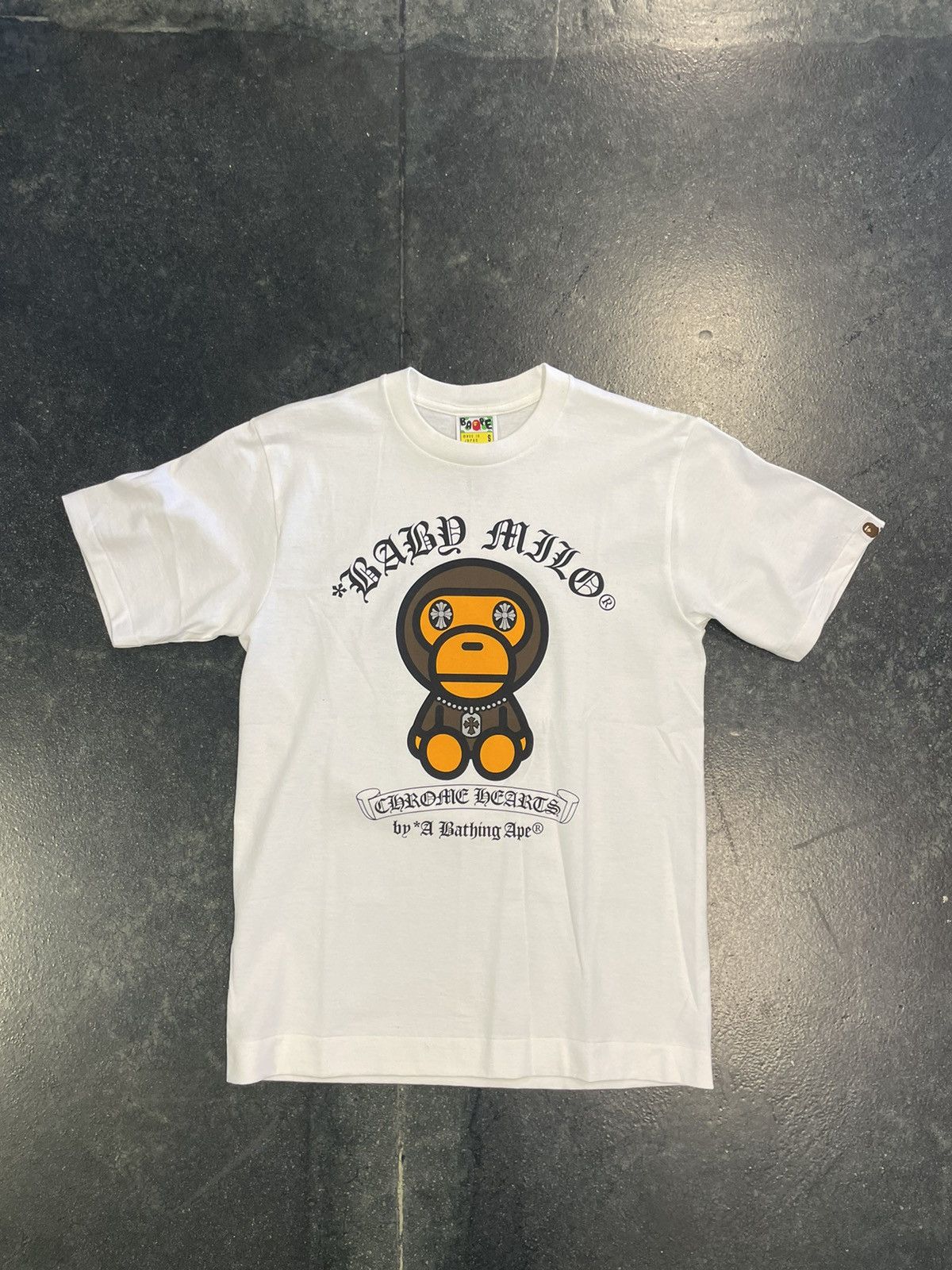 Chrome heart factory bape tee